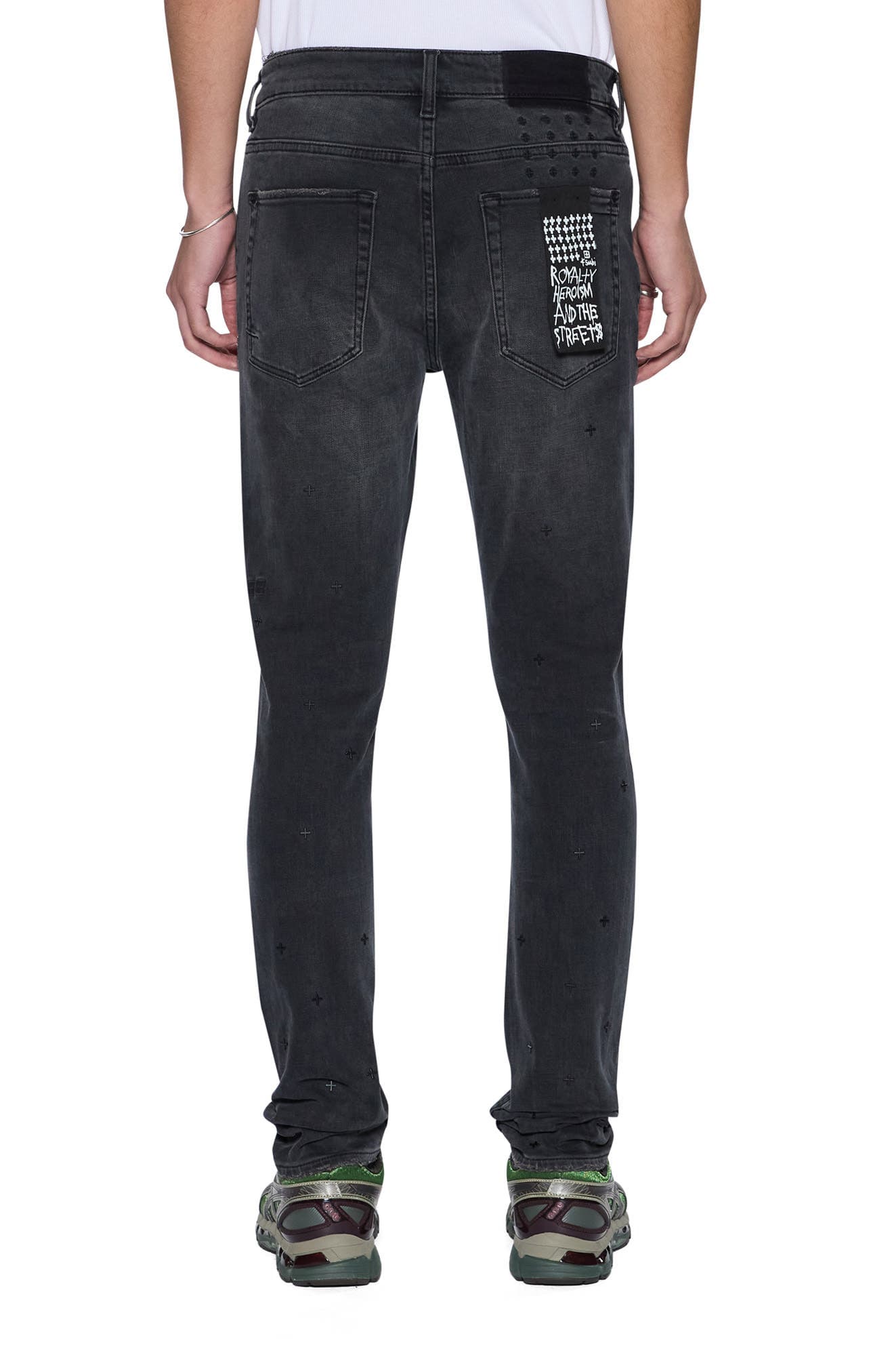 Van Winkle Third Degree Embroidered Skinny Jeans - image 2