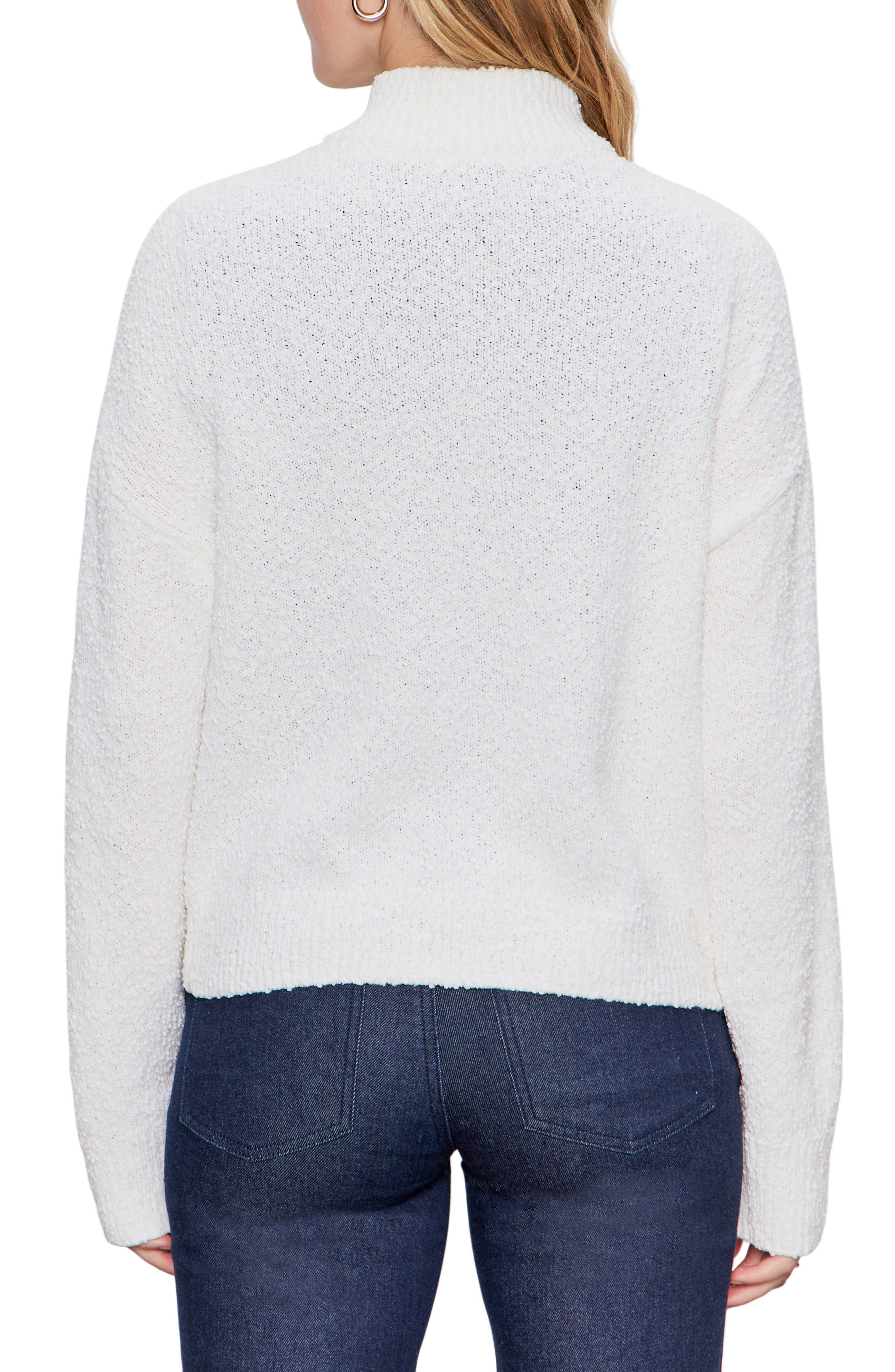 Boucle Knit Bomber Jacket - image 2