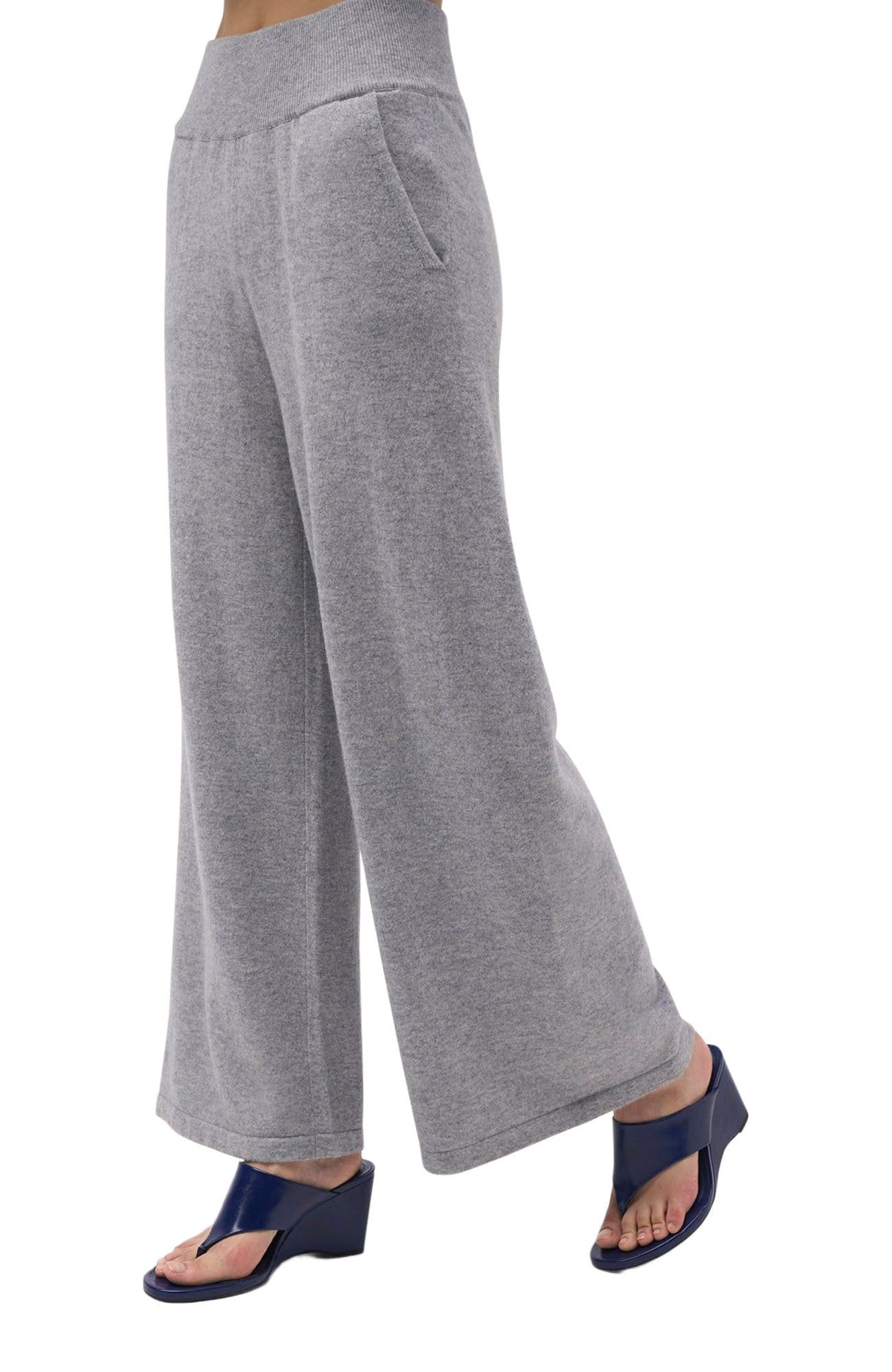 Wide-Leg Cashmere Pants - image 1