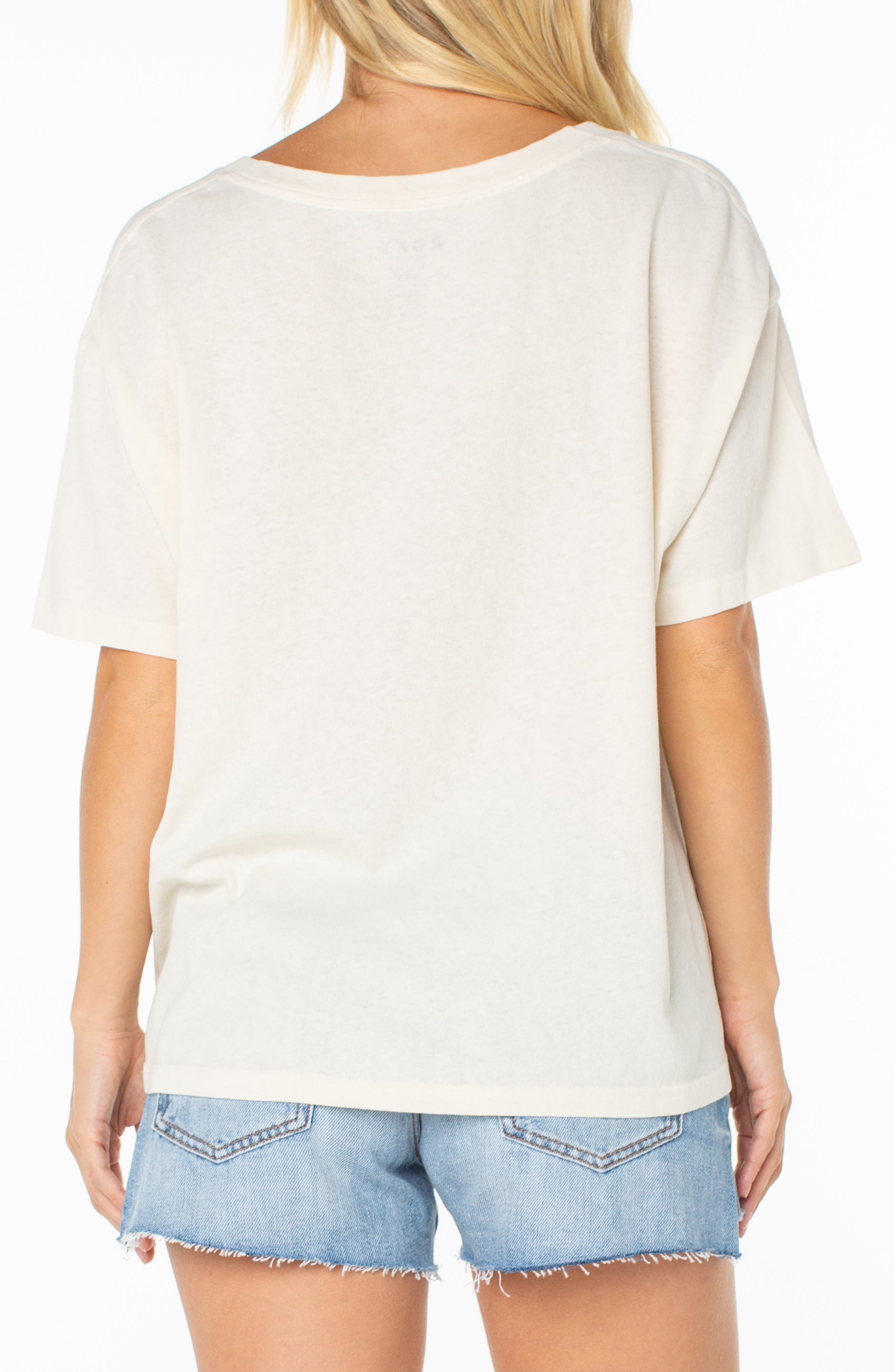 Floral Oversize V-Neck Graphic T-Shirt - image 2