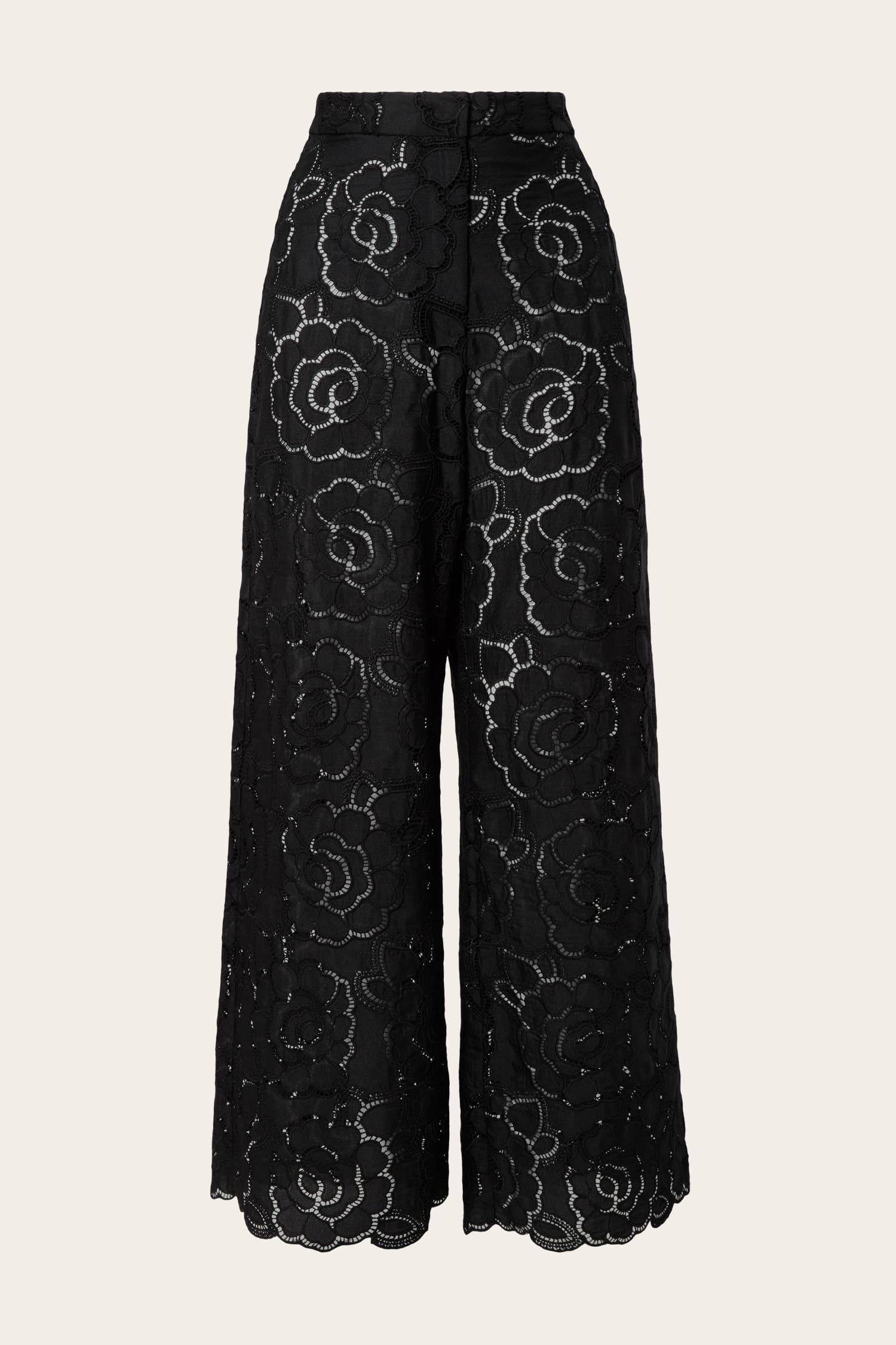 Stacey Wide-Leg Lace Pants - image 2