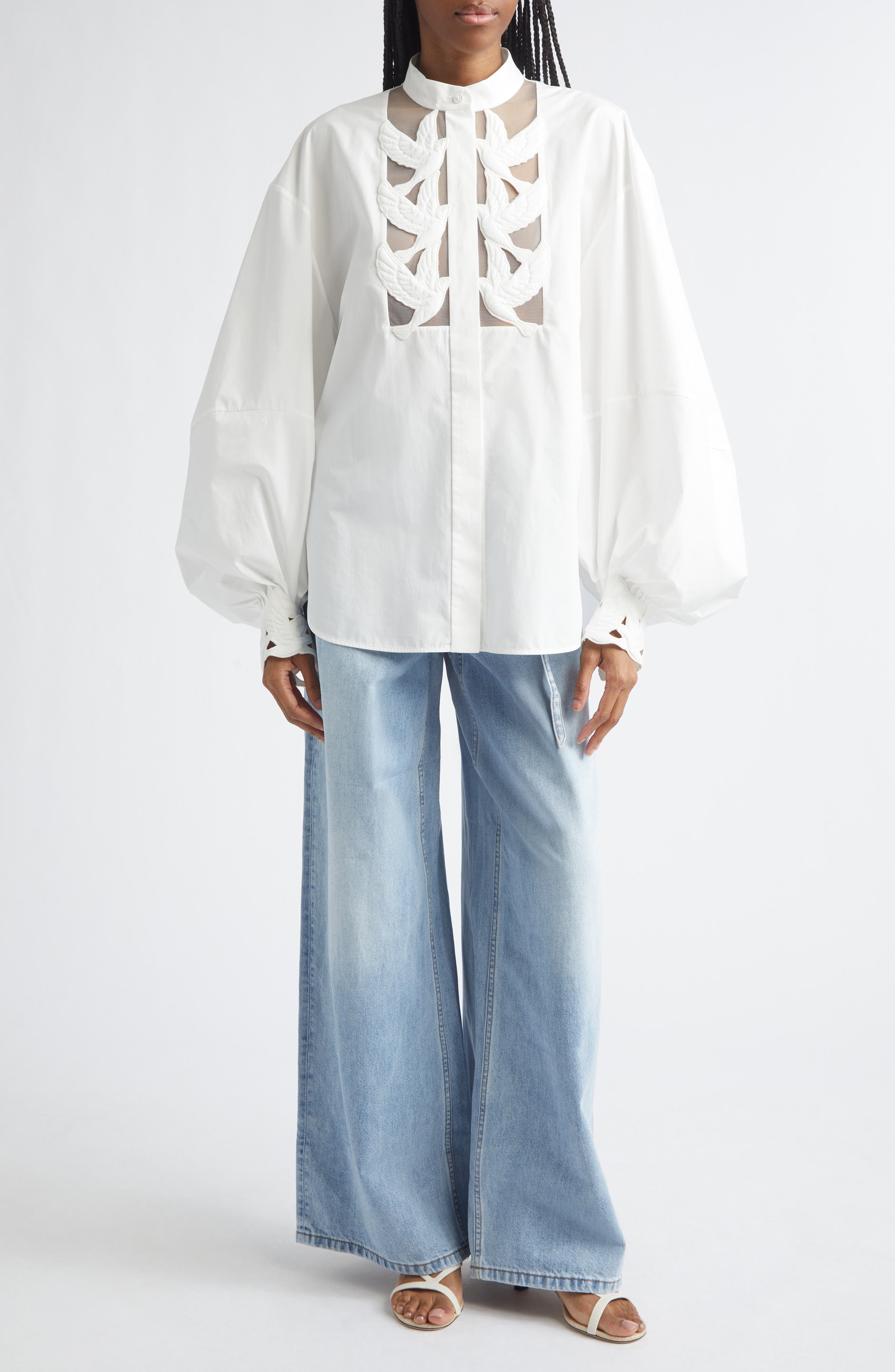 Kindred Spirit Luna Applique Button-Up Shirt - image 2