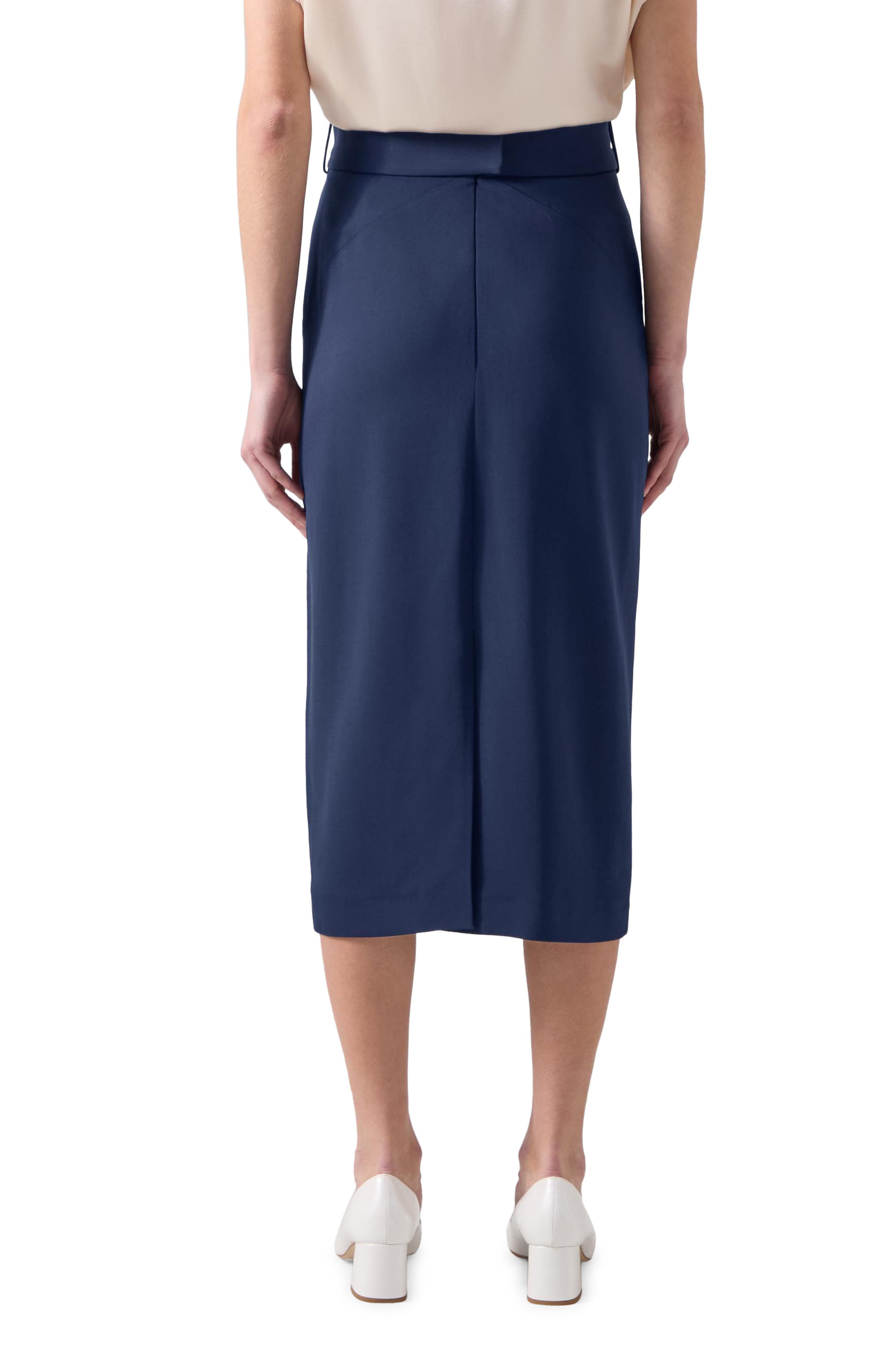 Klaudia Belted Midi Pencil Skirt - image 2
