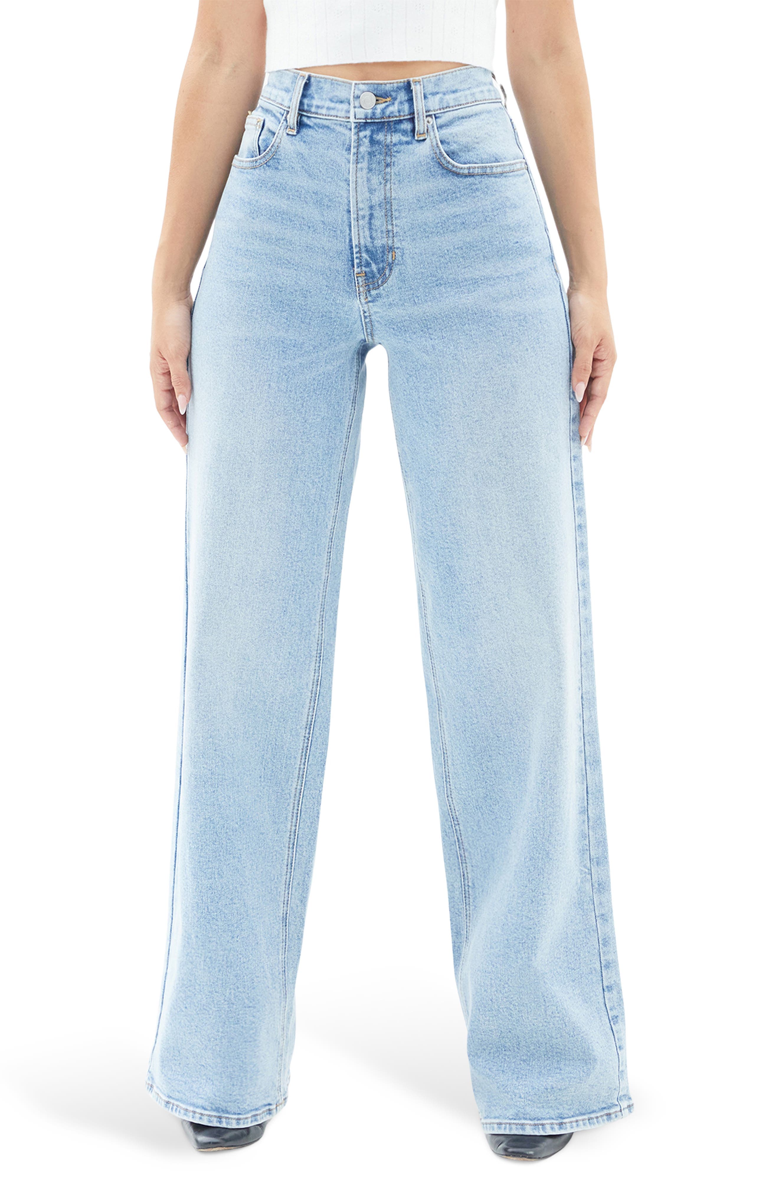 Patrice Stretch Wide Leg Jeans - image 1