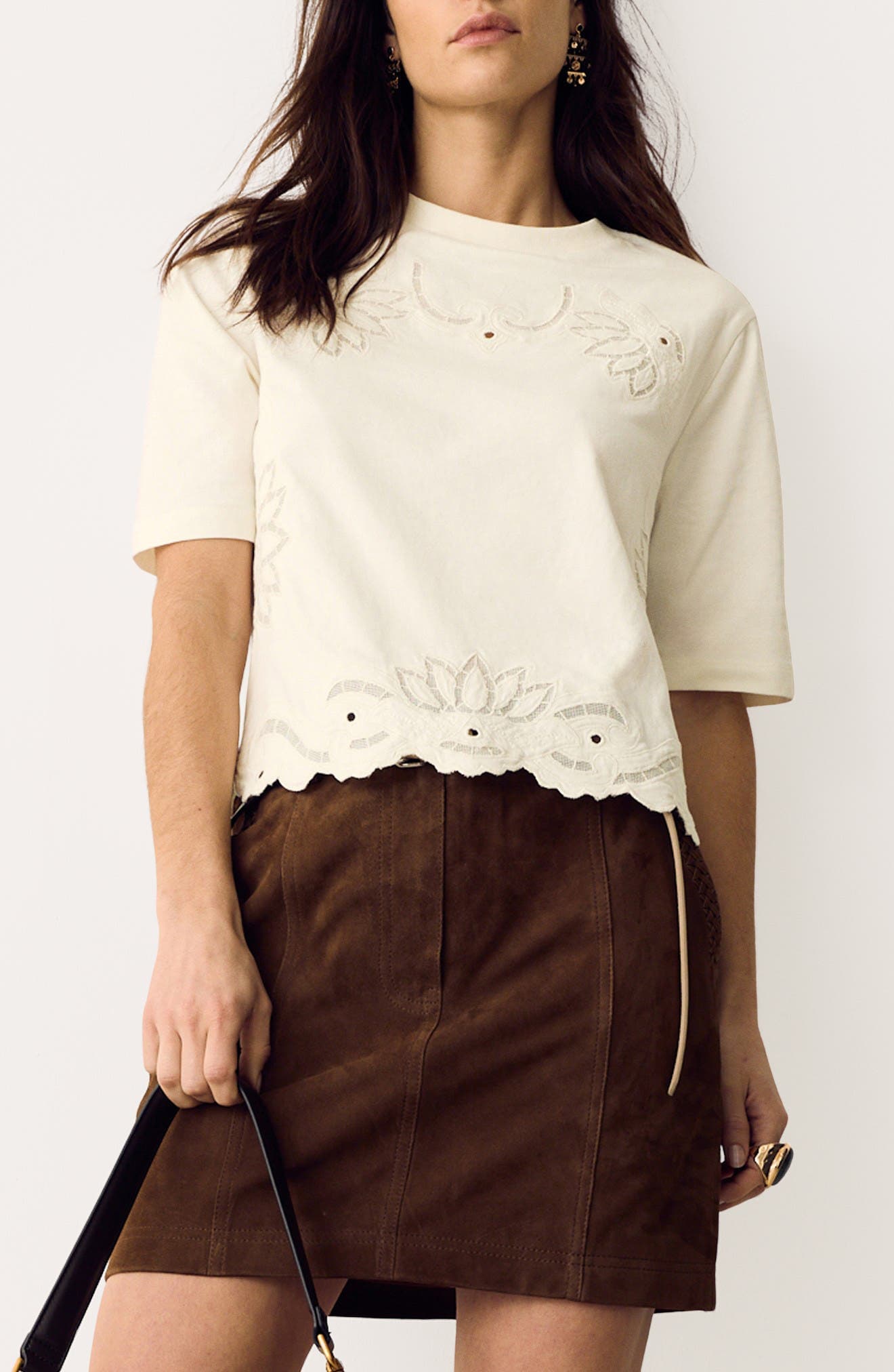 Pretty Cutwork Jersey T-Shirt - image 3