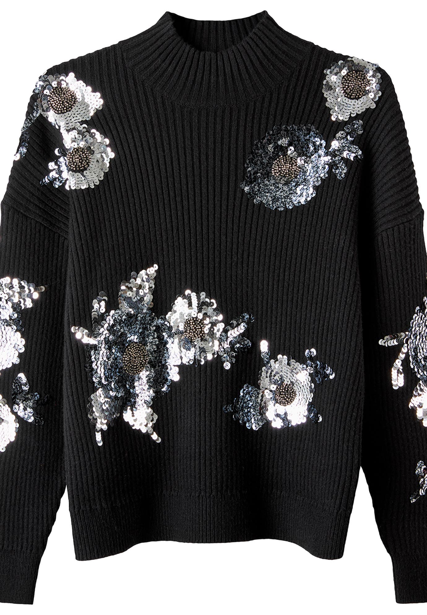 Mockneck Shimmer Sweater - image 2