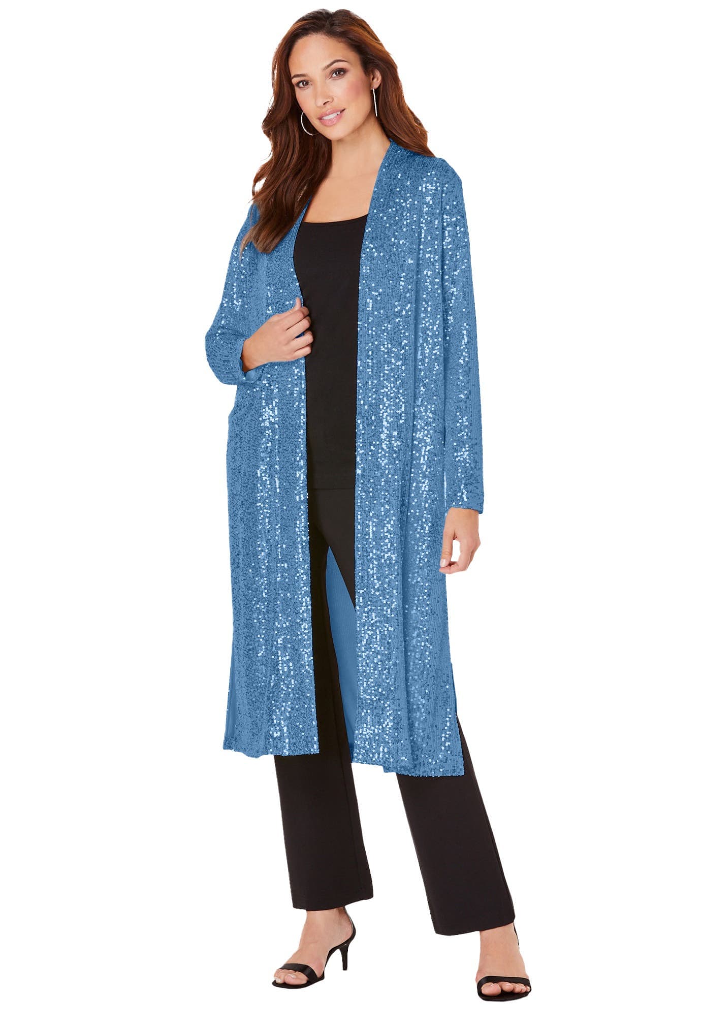 Plus Size Sequin Duster - image 5