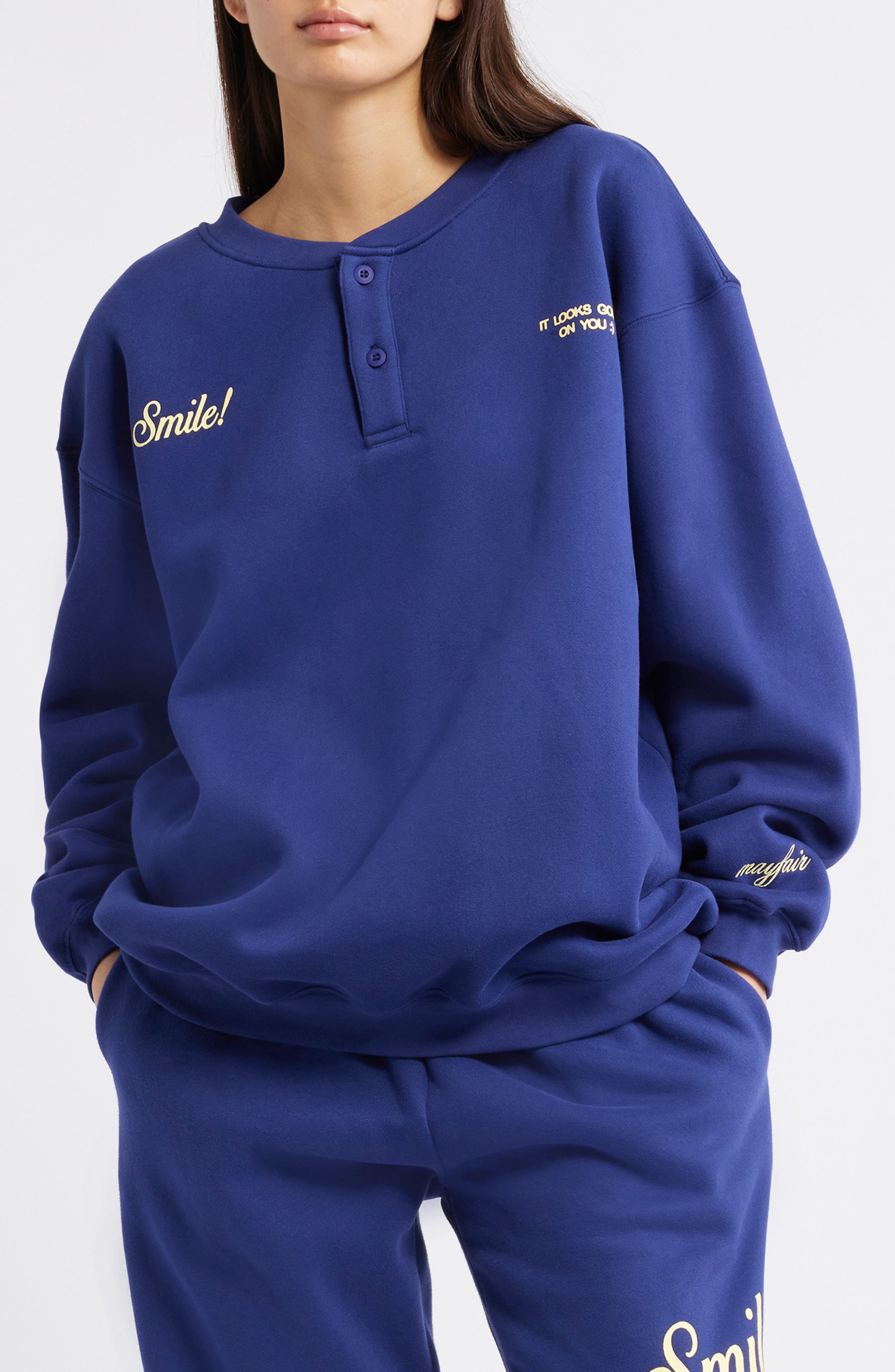 Smiled Oversize Crewneck Sweatshirt - image 1