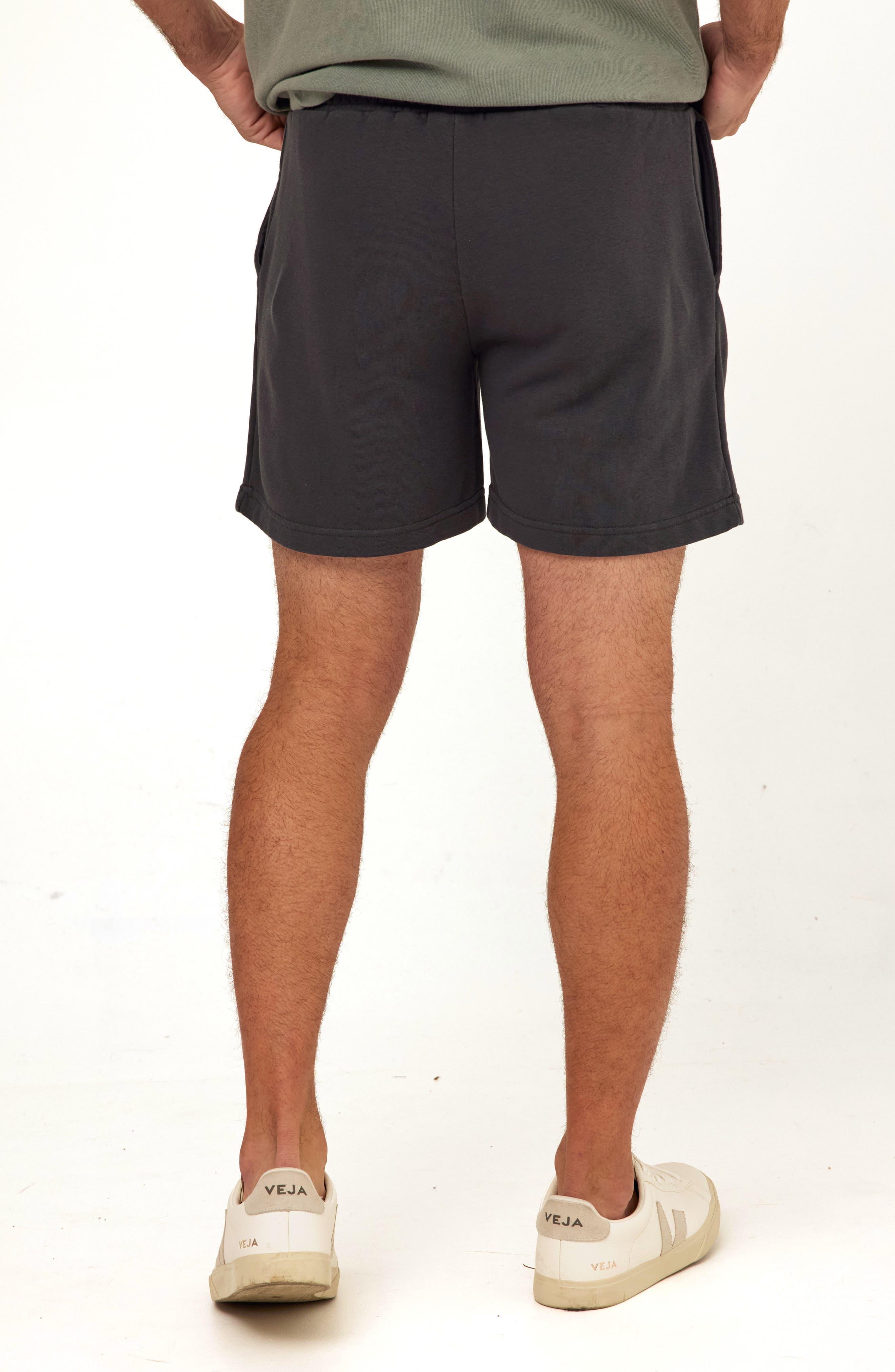Easton Pleated Mineral Wash Terry Cloth Shorts - image 2