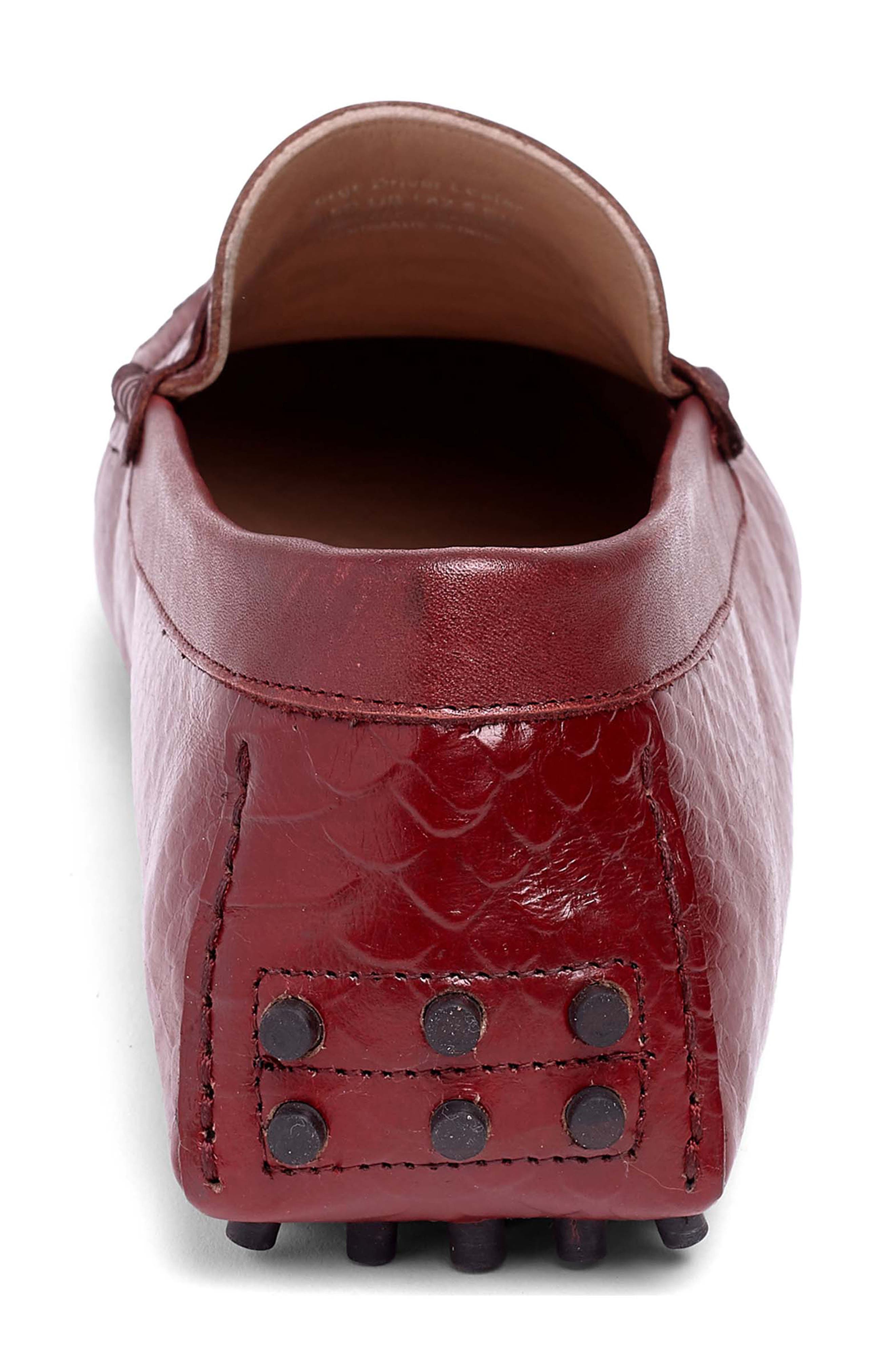 Jorge Croc Embossed Leather Driver - image 2
