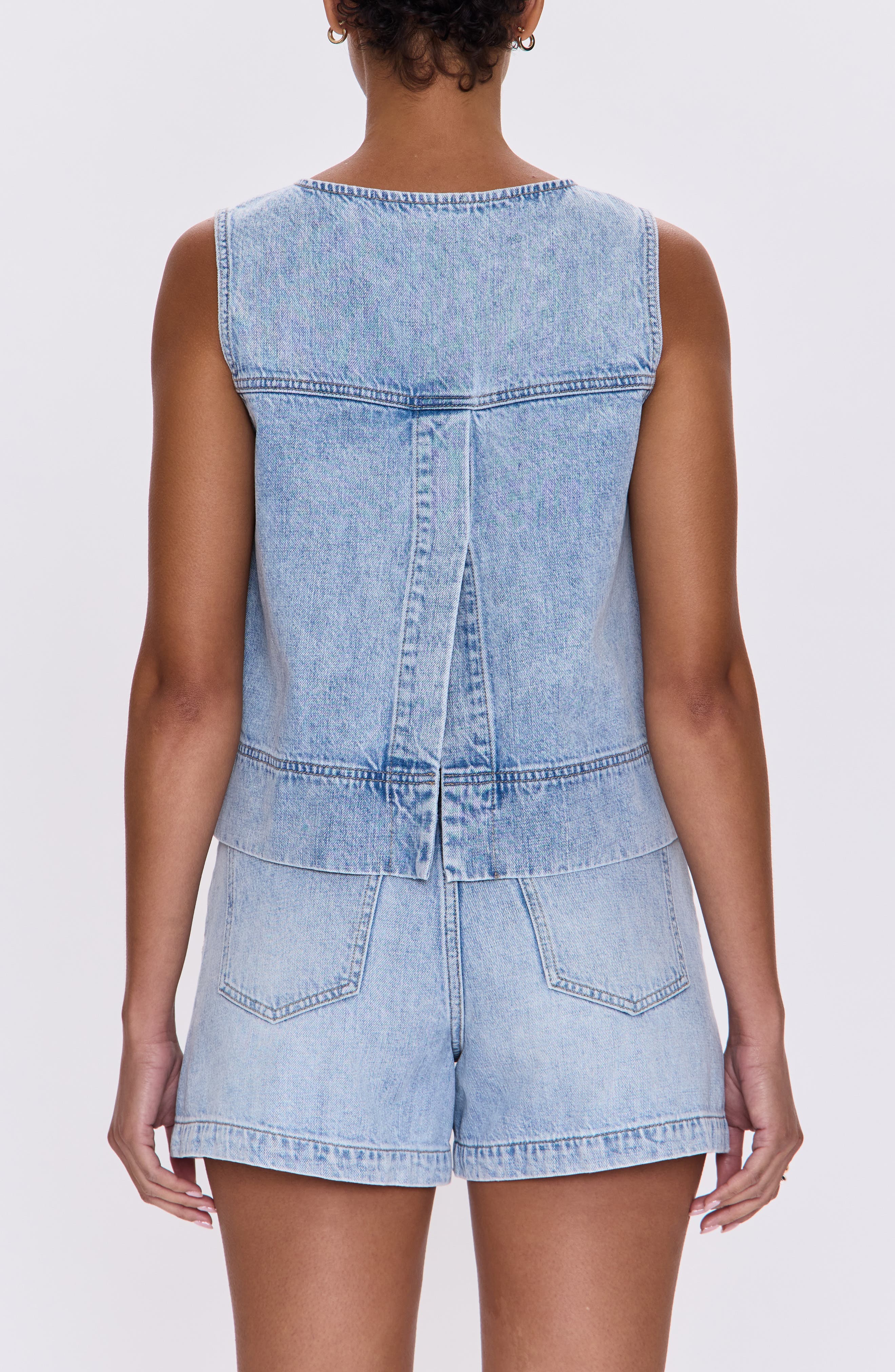 Rue Sleeveless Denim Top - image 2