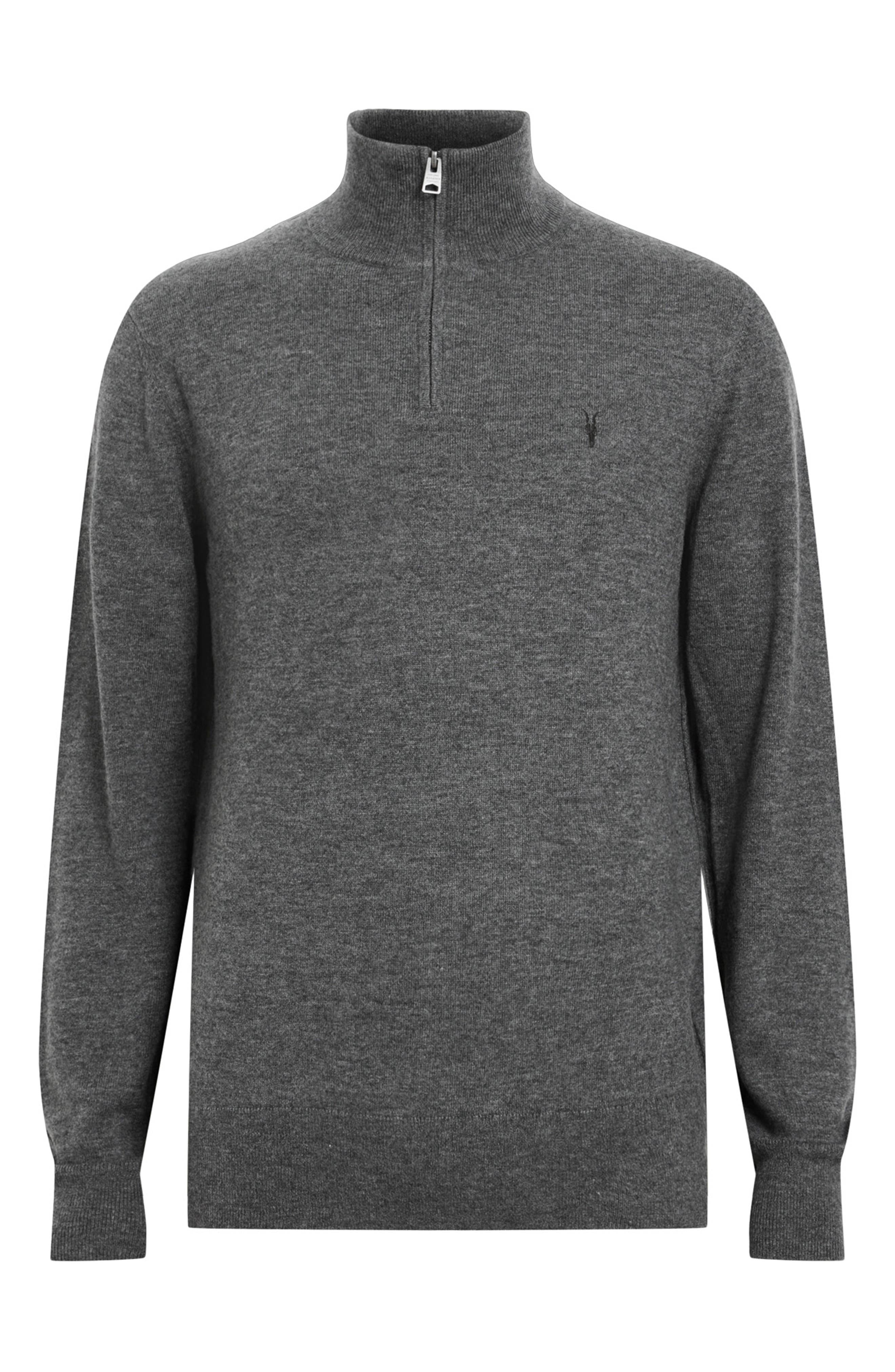 Kilburn Funnel Neck Wool Blend Quarter Zip Sweater - image 1