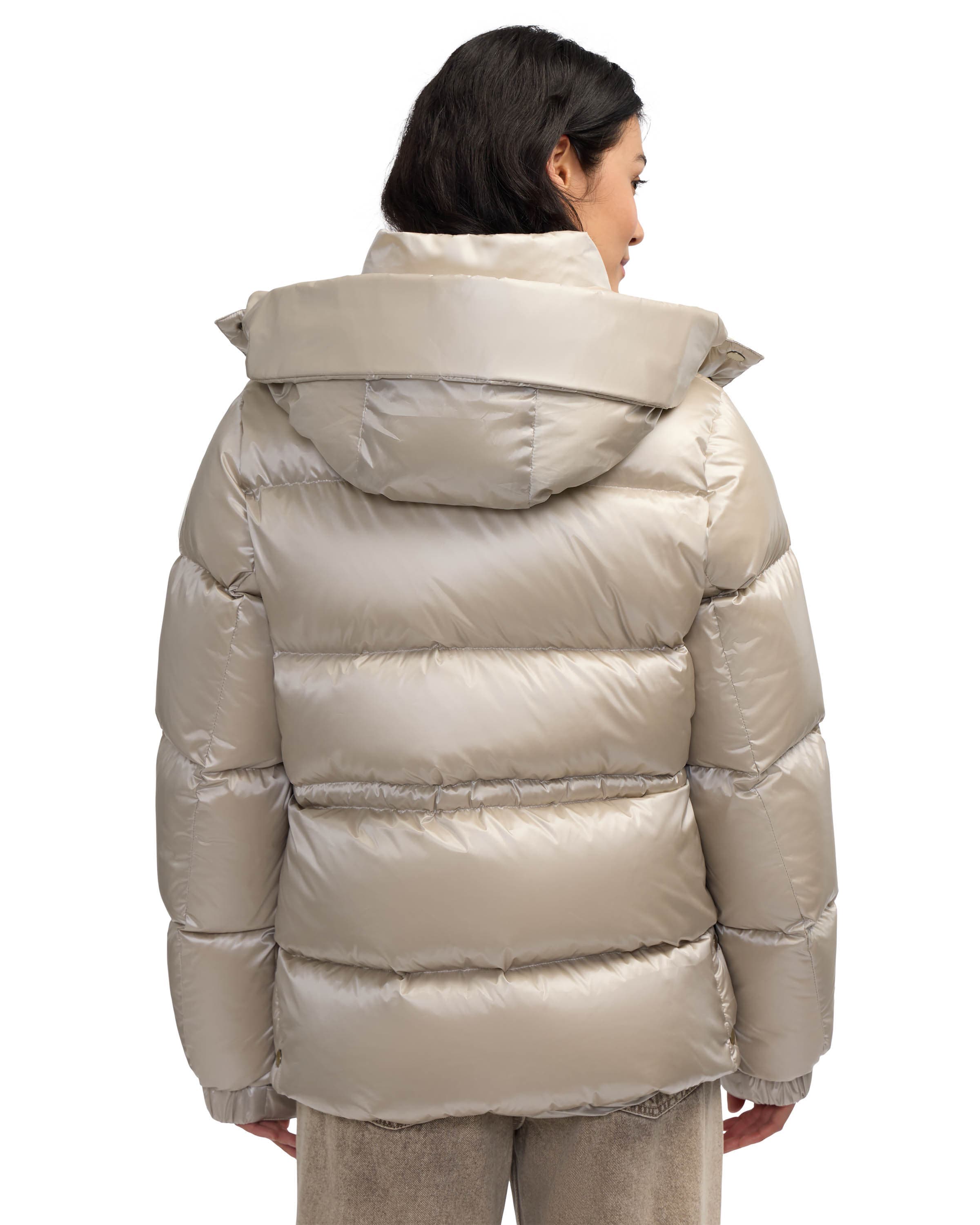 Women's Vivienne Boxy Short Channel Quilted Puffer - image 2
