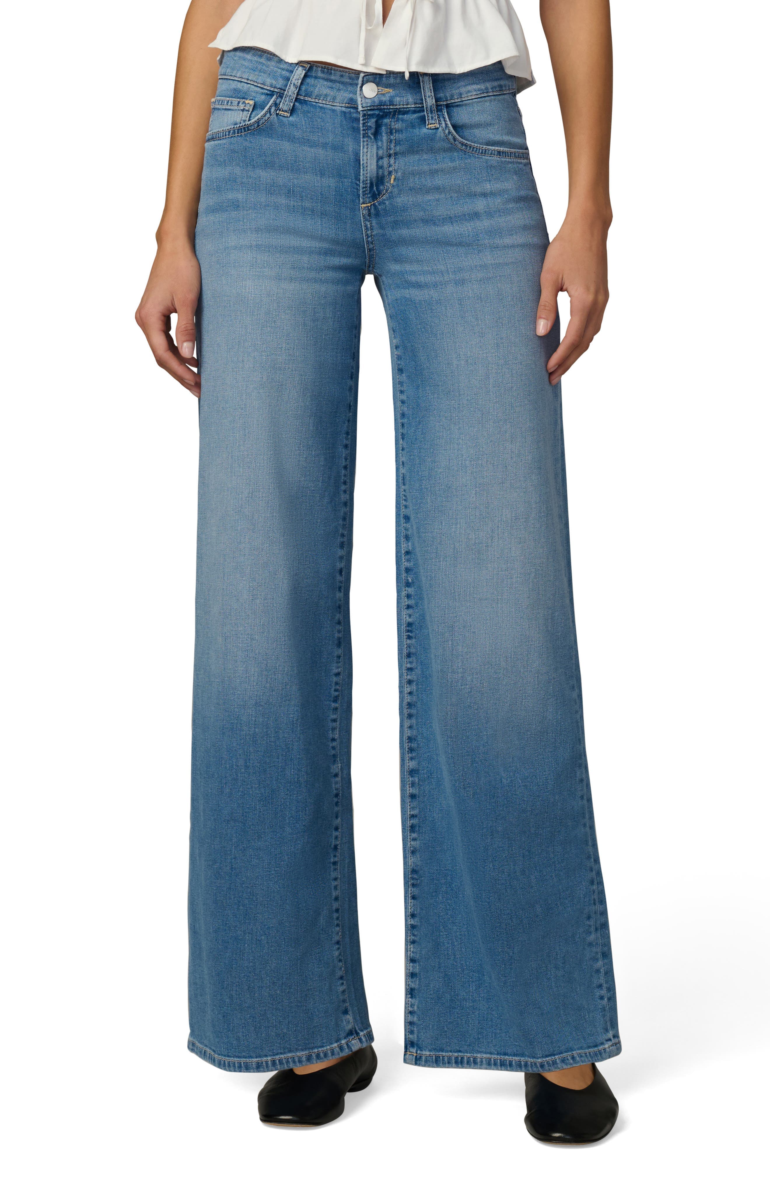 The Lou Lou Mid Rise Wide Leg Jeans - image 1