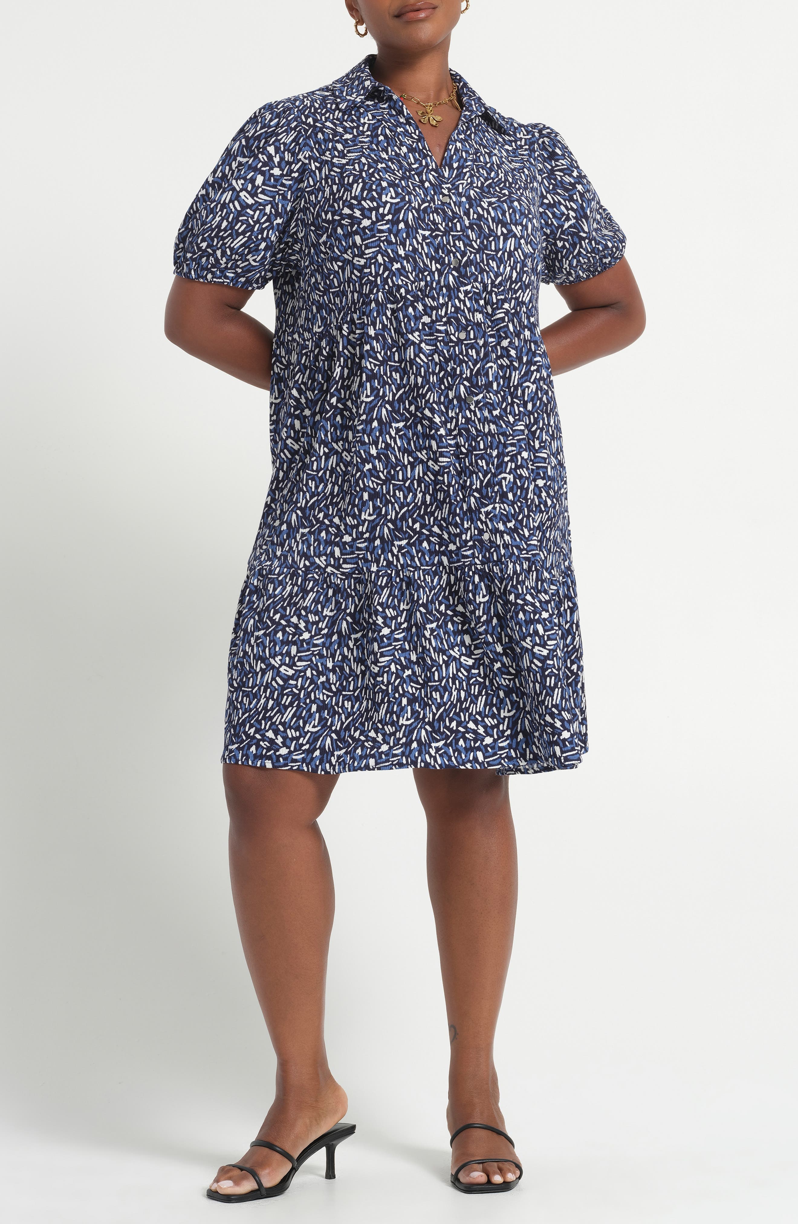 Abstract Print Jersey Dress - image 3