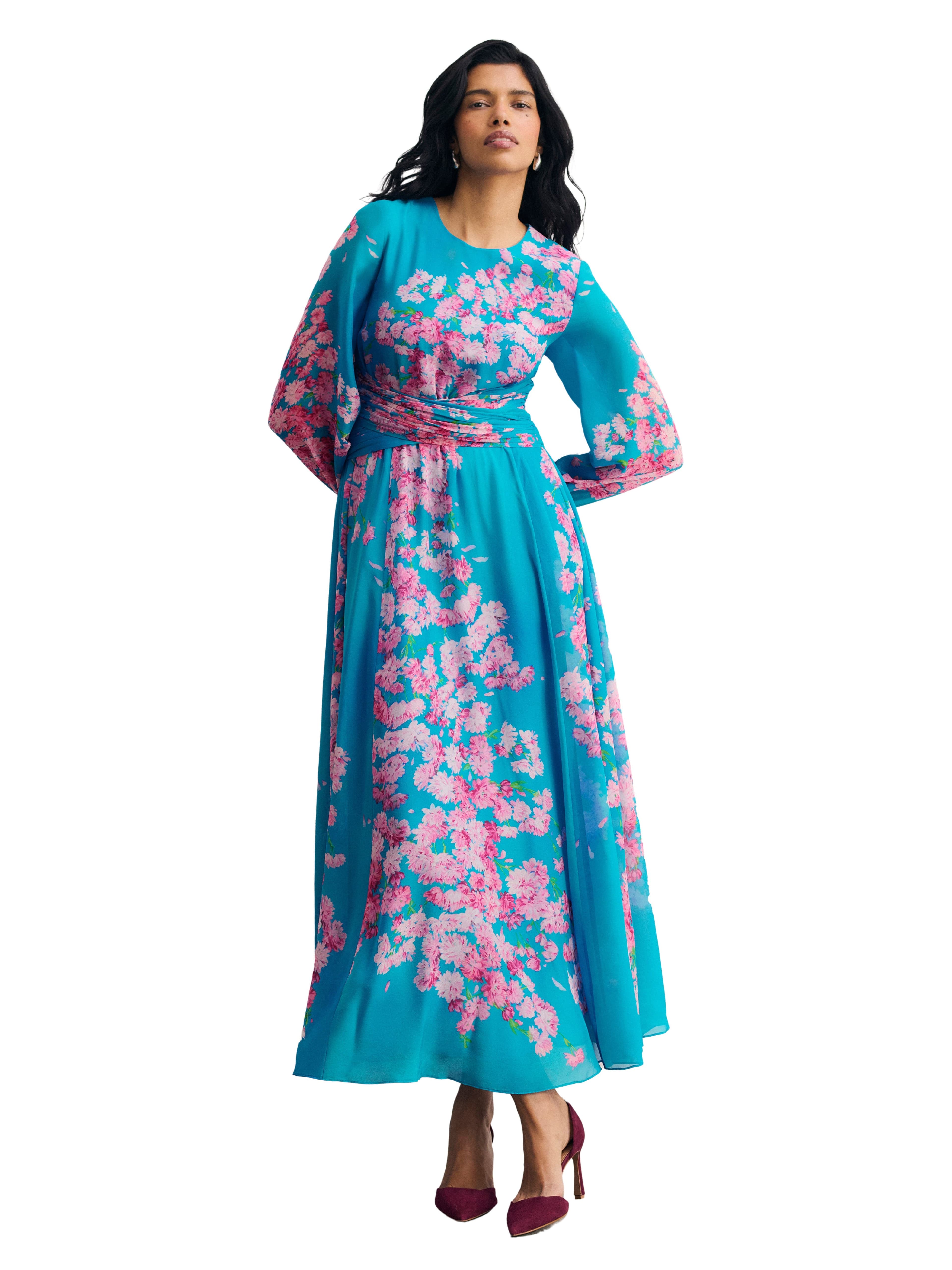 Portofino Silk Chiffon Dress - image 1