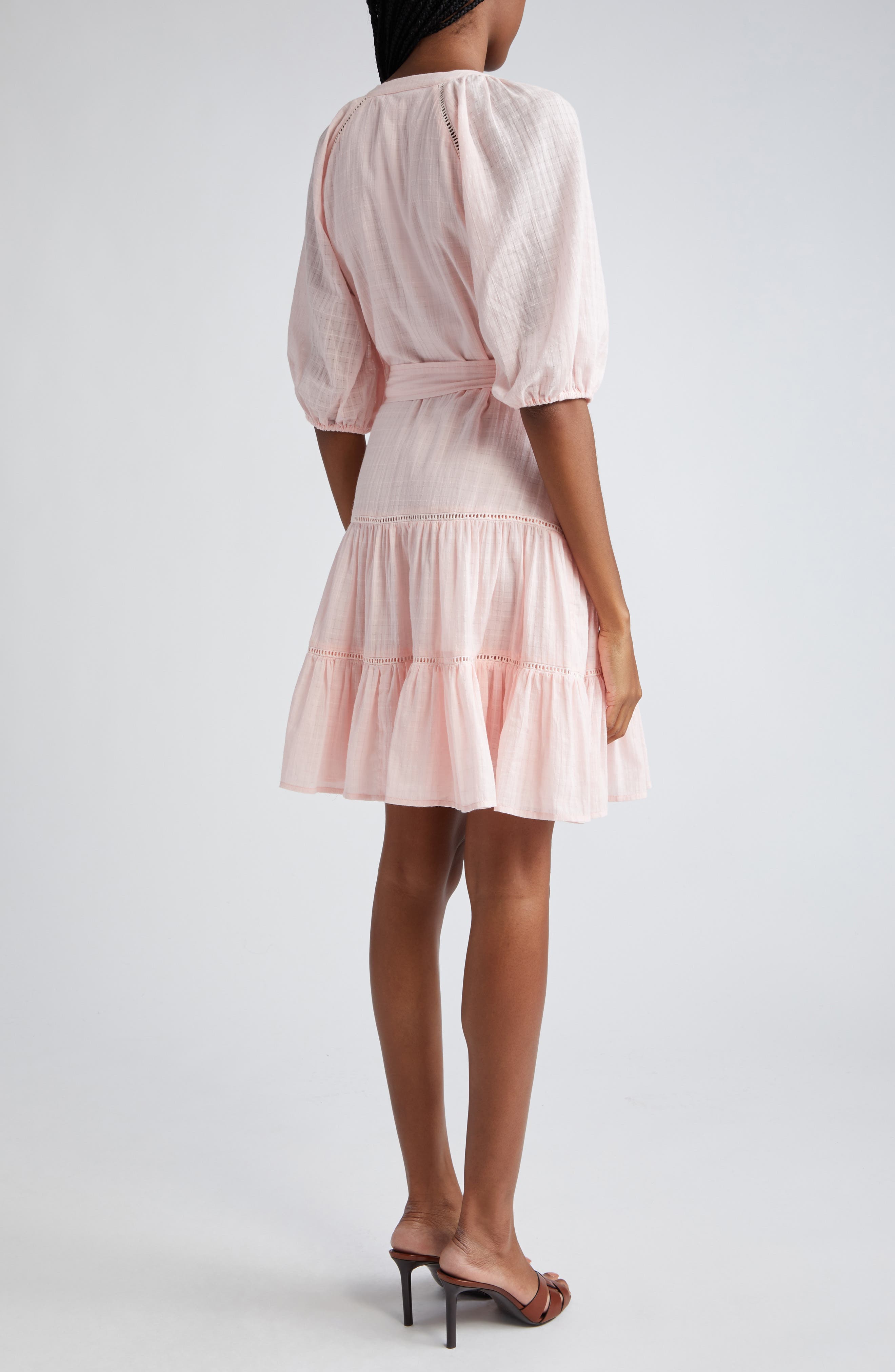 Dewey Tiered Cotton Button-Up Dress - image 2