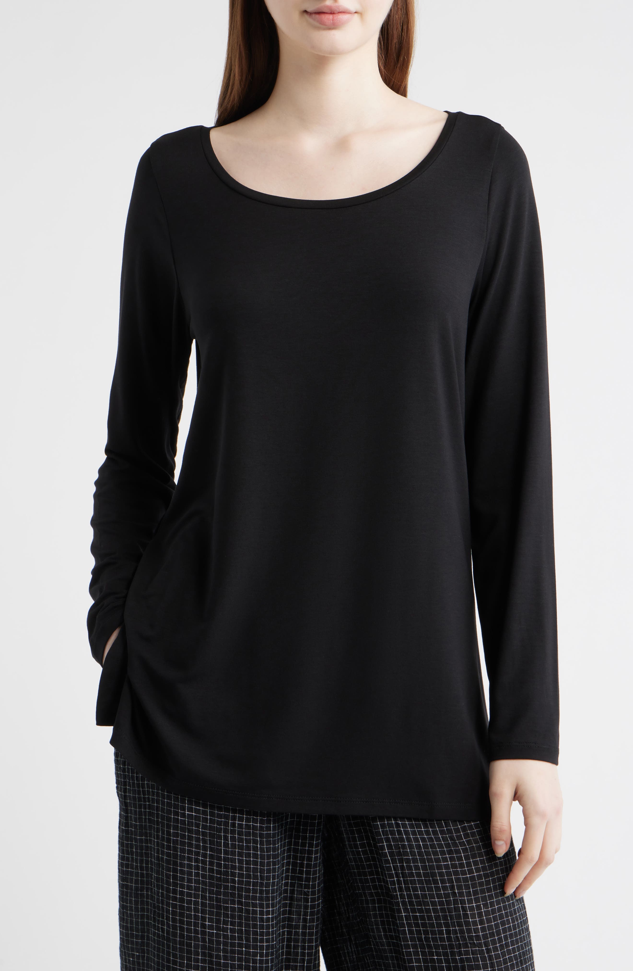 Ballet Neck Long Sleeve Tunic - image 1