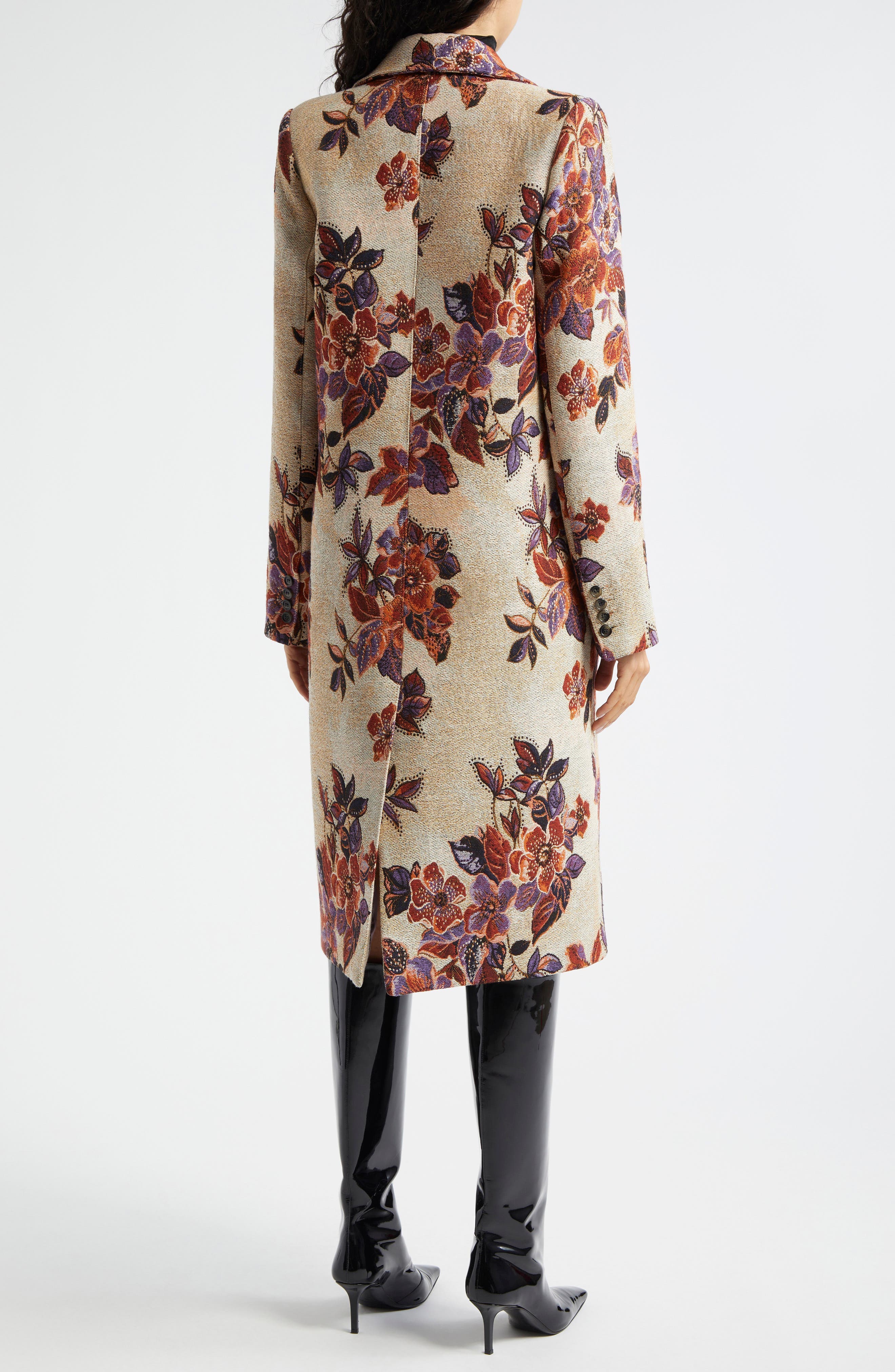 Floral Embroidery Coat - image 2