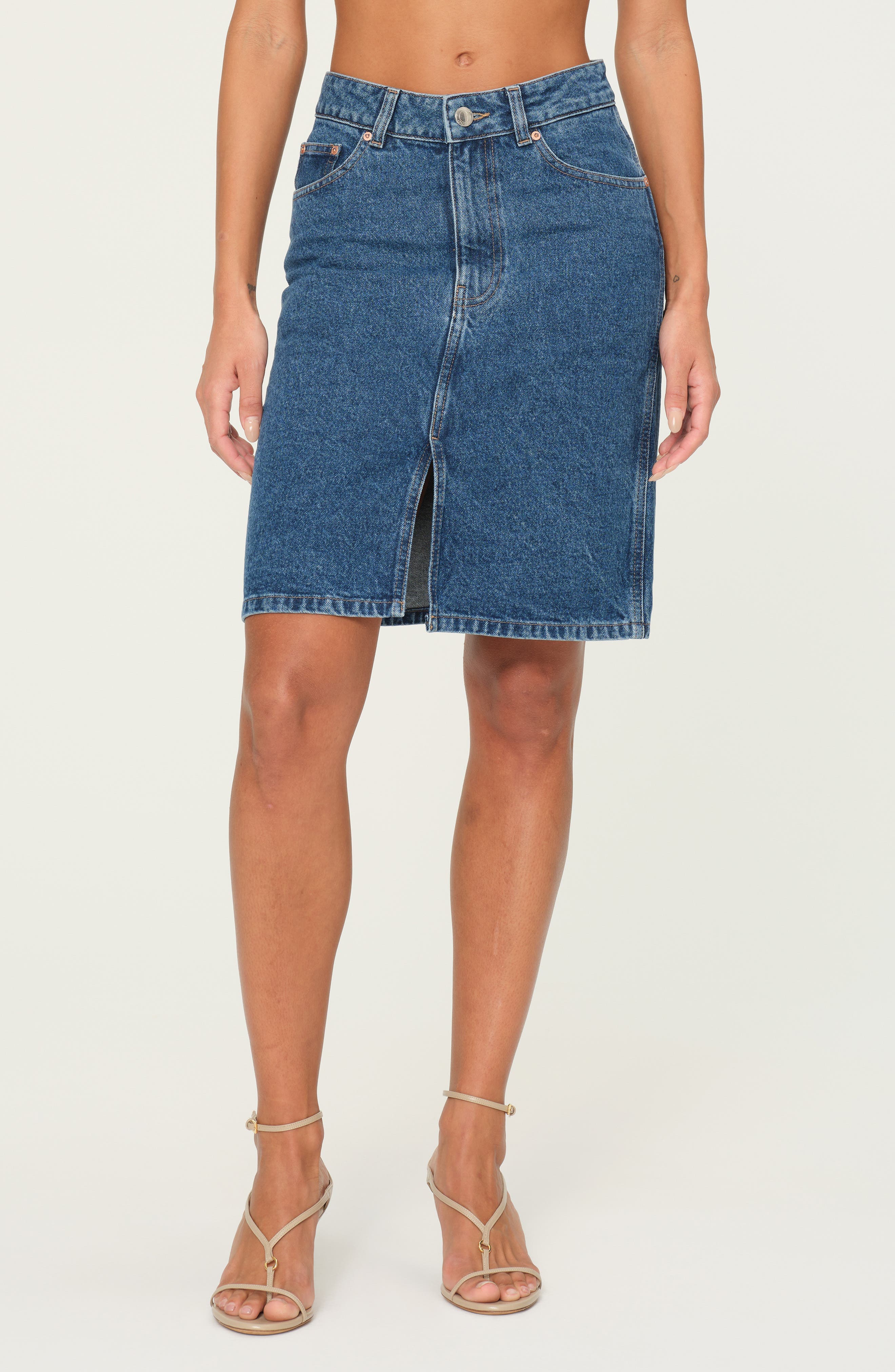 Lexie High Waist Denim Skirt - image 1