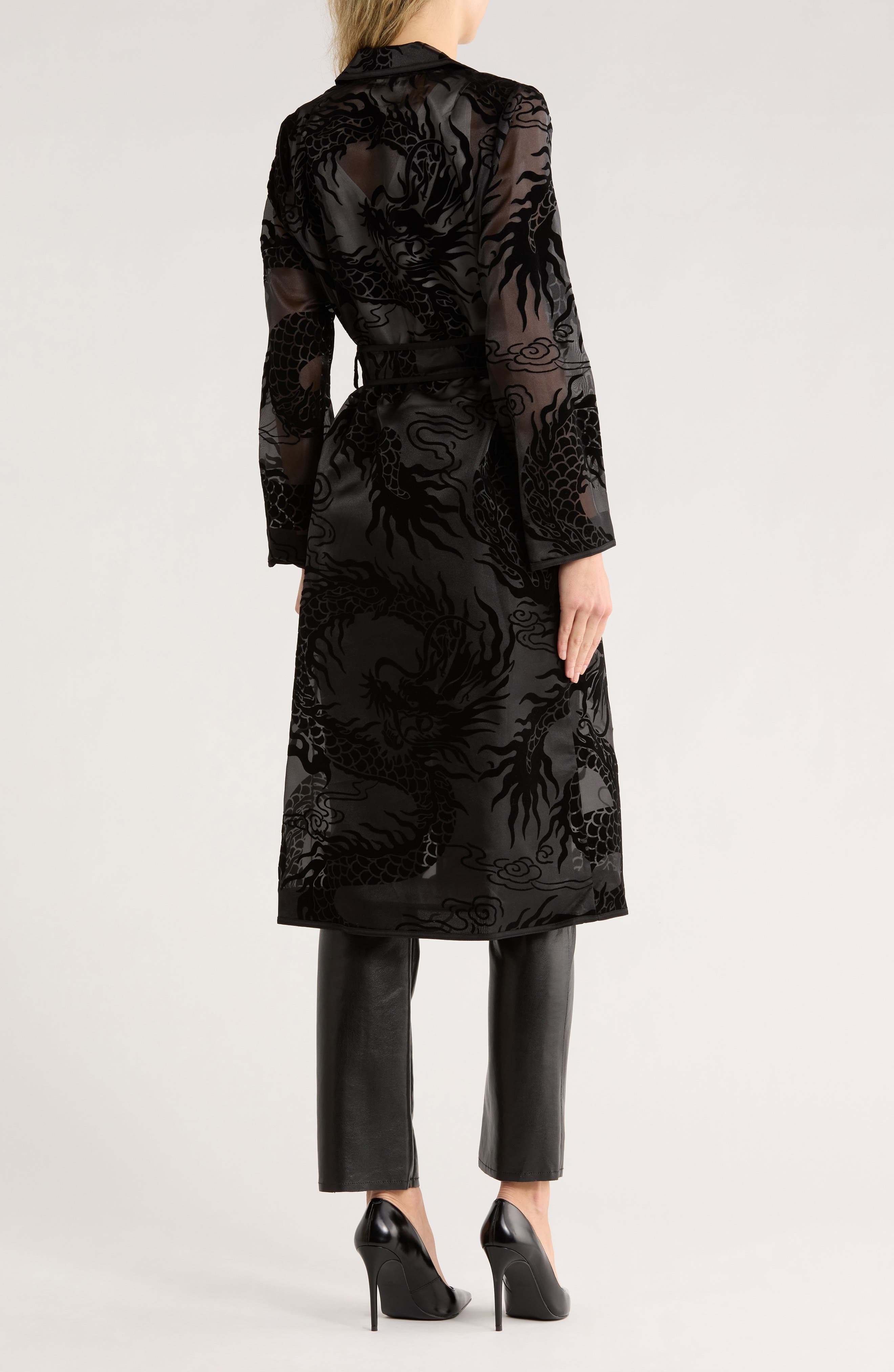 Moda Organza Trench Coat - image 2
