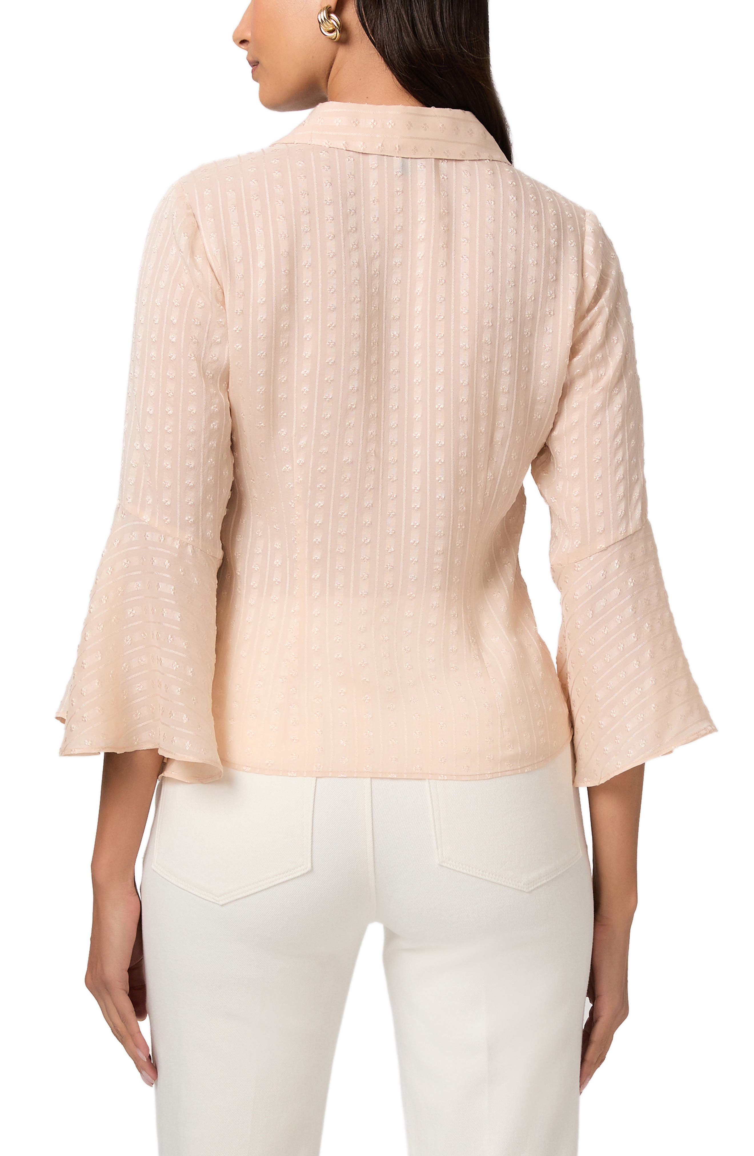 Jasmeet Silk Button-Up Shirt - image 2
