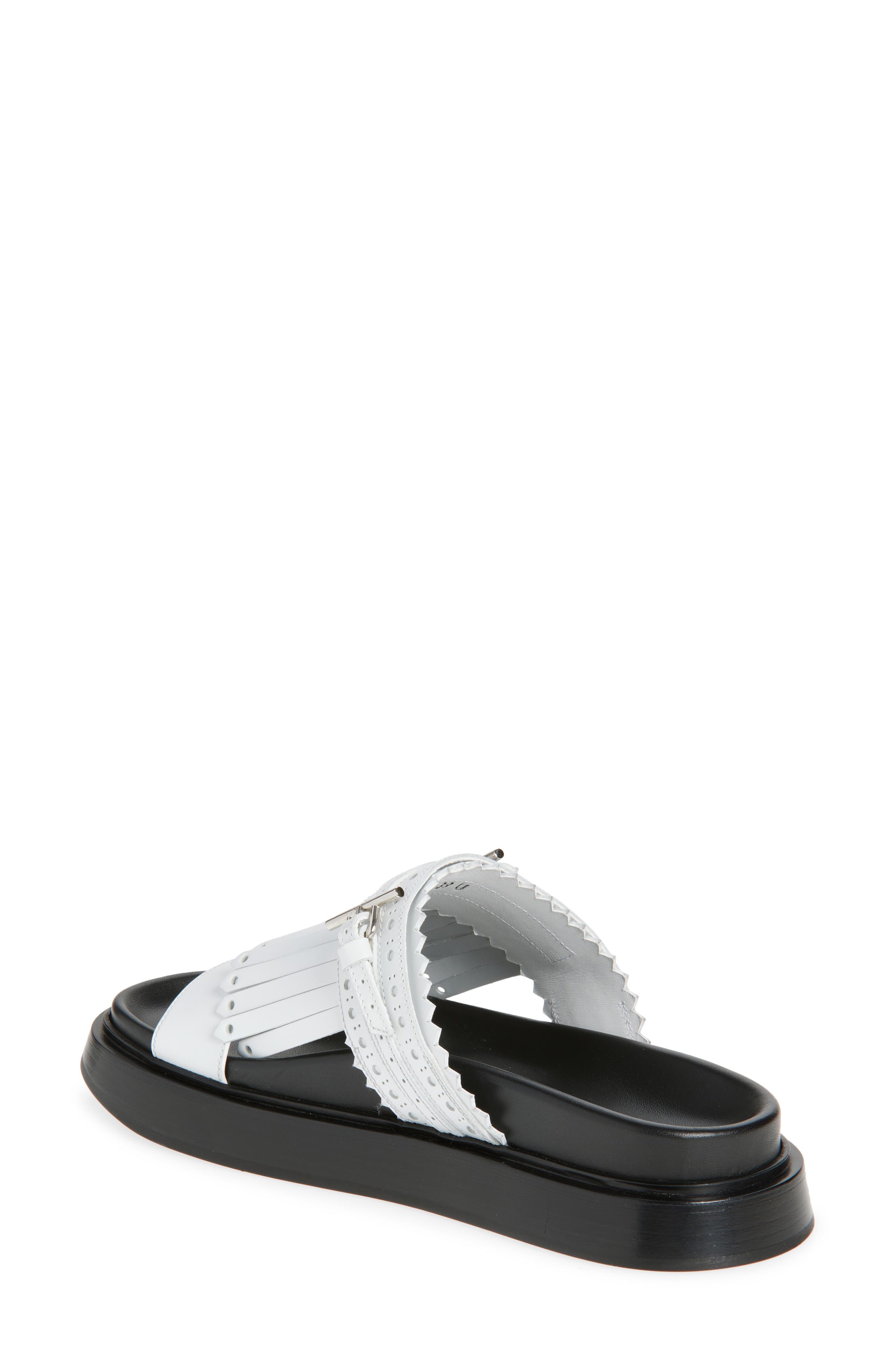 Kiltie Fringe Slide Sandal - image 2
