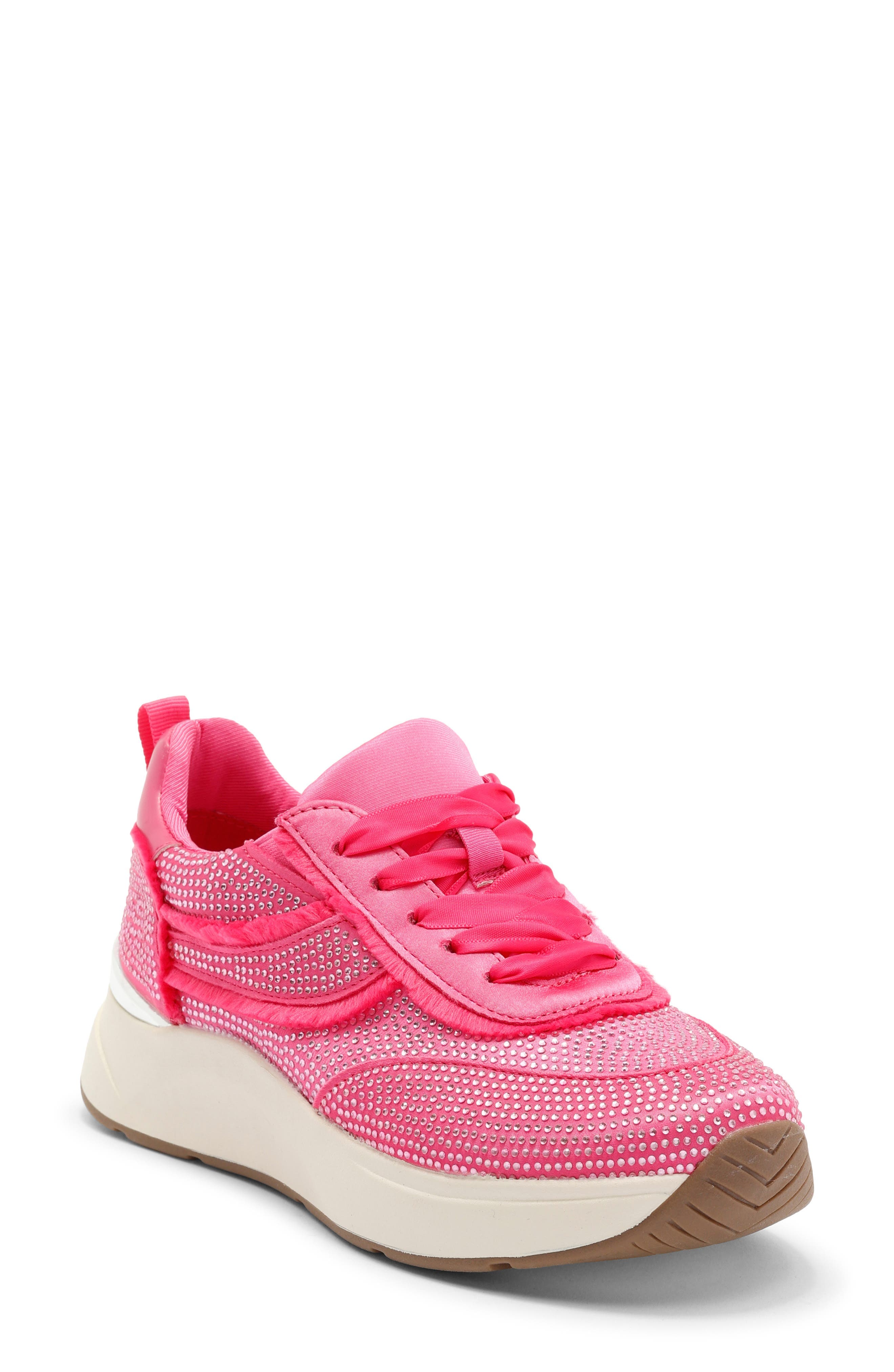 Claire Rhinestone Embellished Platform Sneaker - image 1