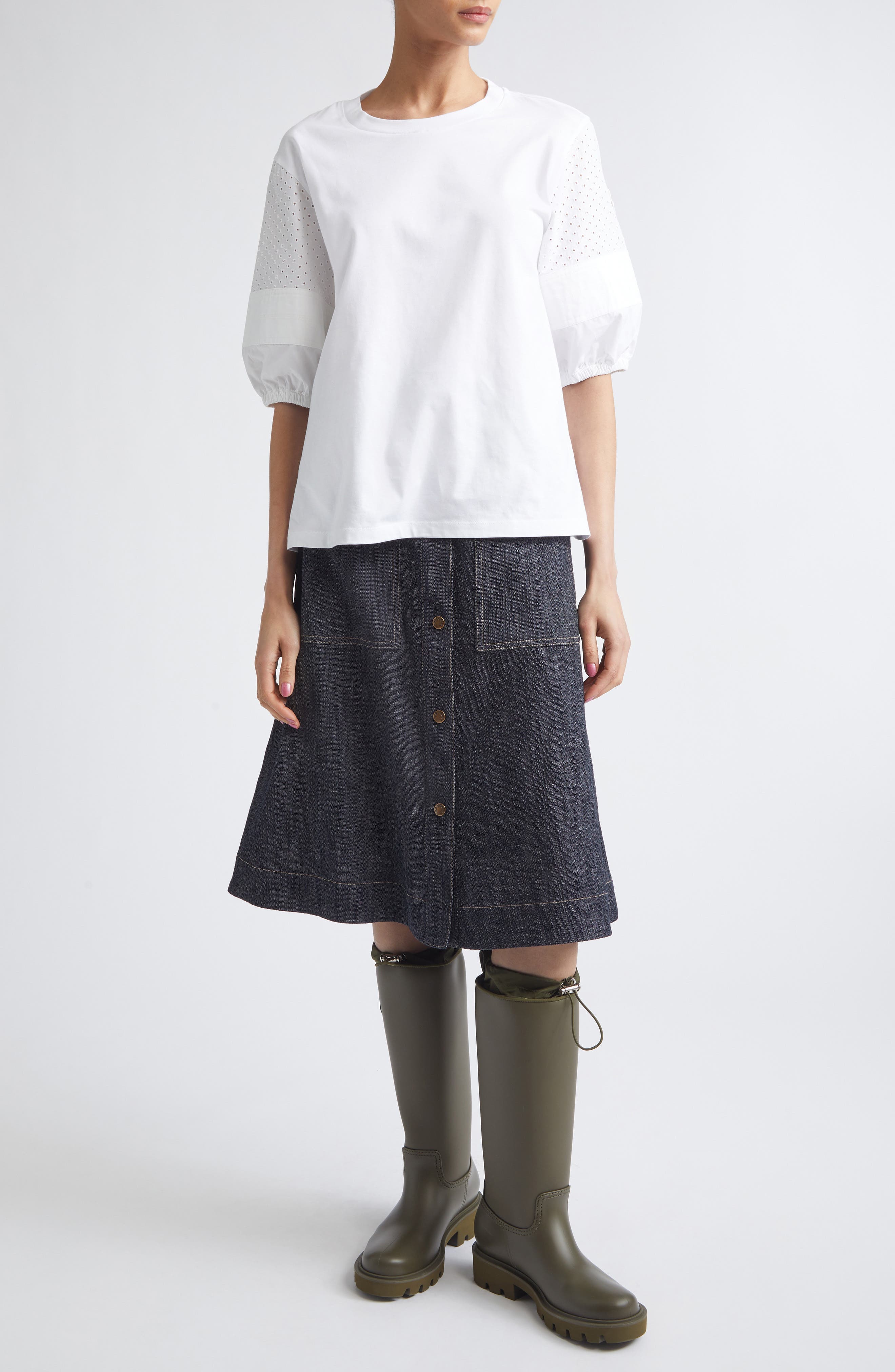 Flax Blend Crewneck T-Shirt - image 2