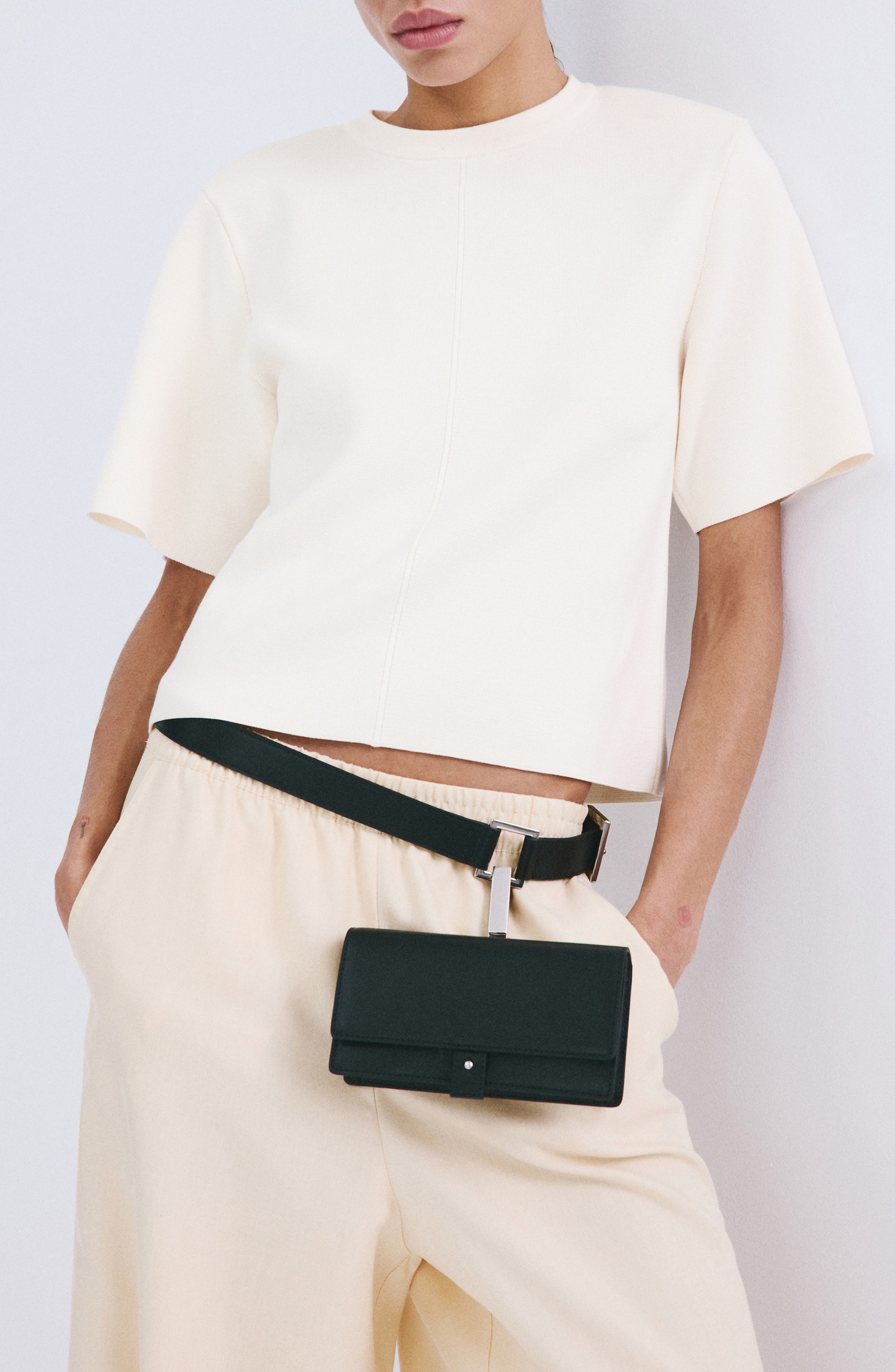 Short Sleeve Knit Sweater - image 1