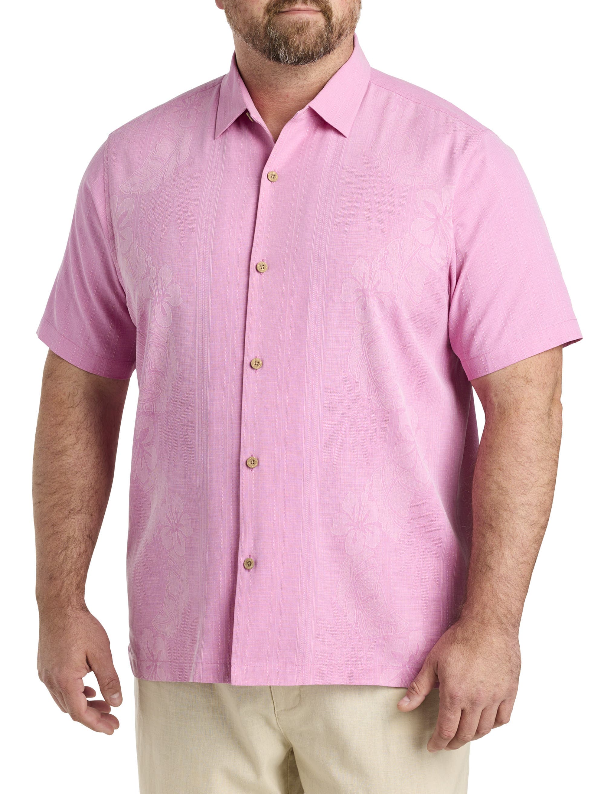 Big & Tall Bali Border Camp Shirt - image 1