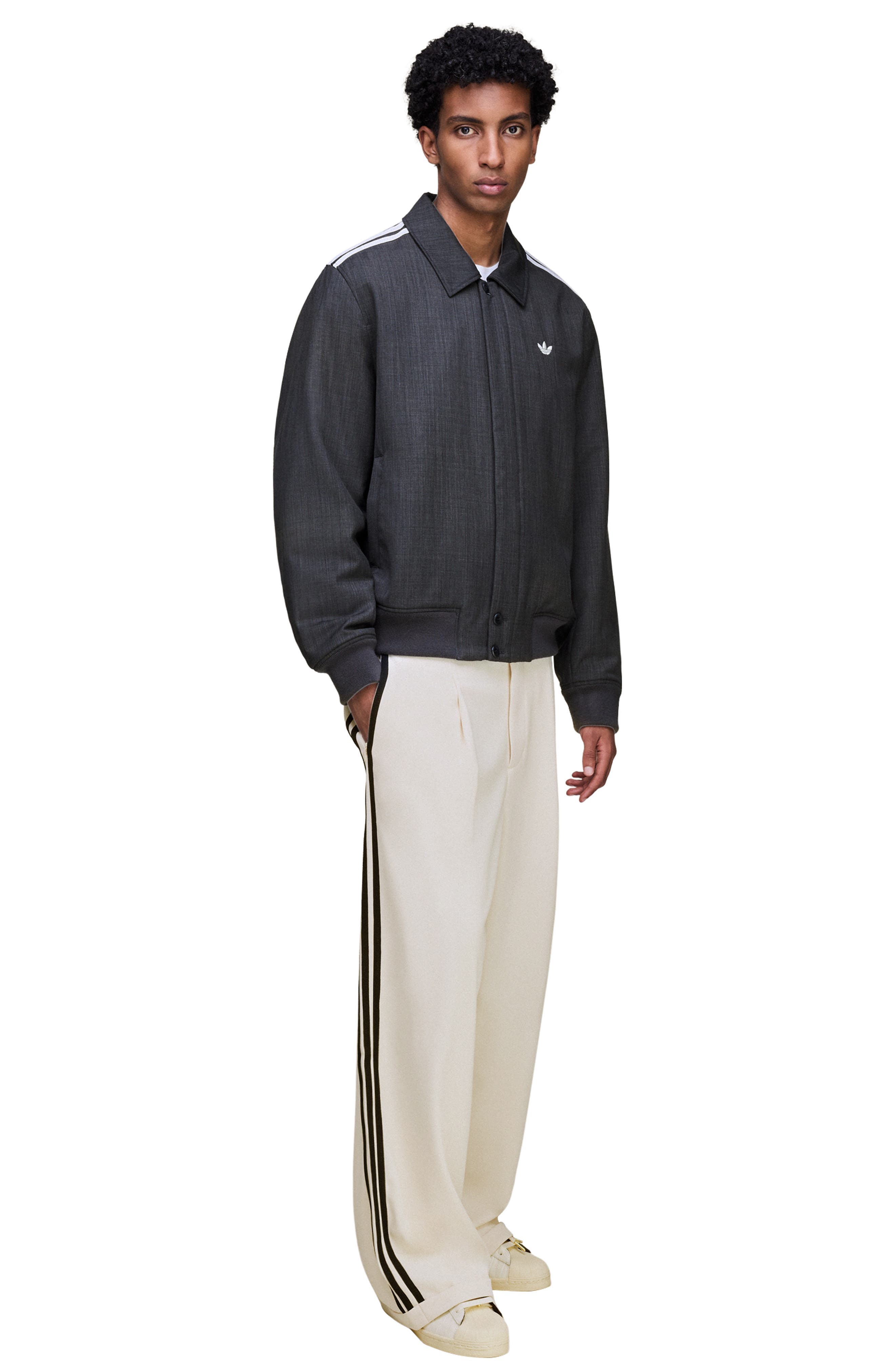 x Wales Bonner Pleated Wide Leg Woven Track Pants - image 2