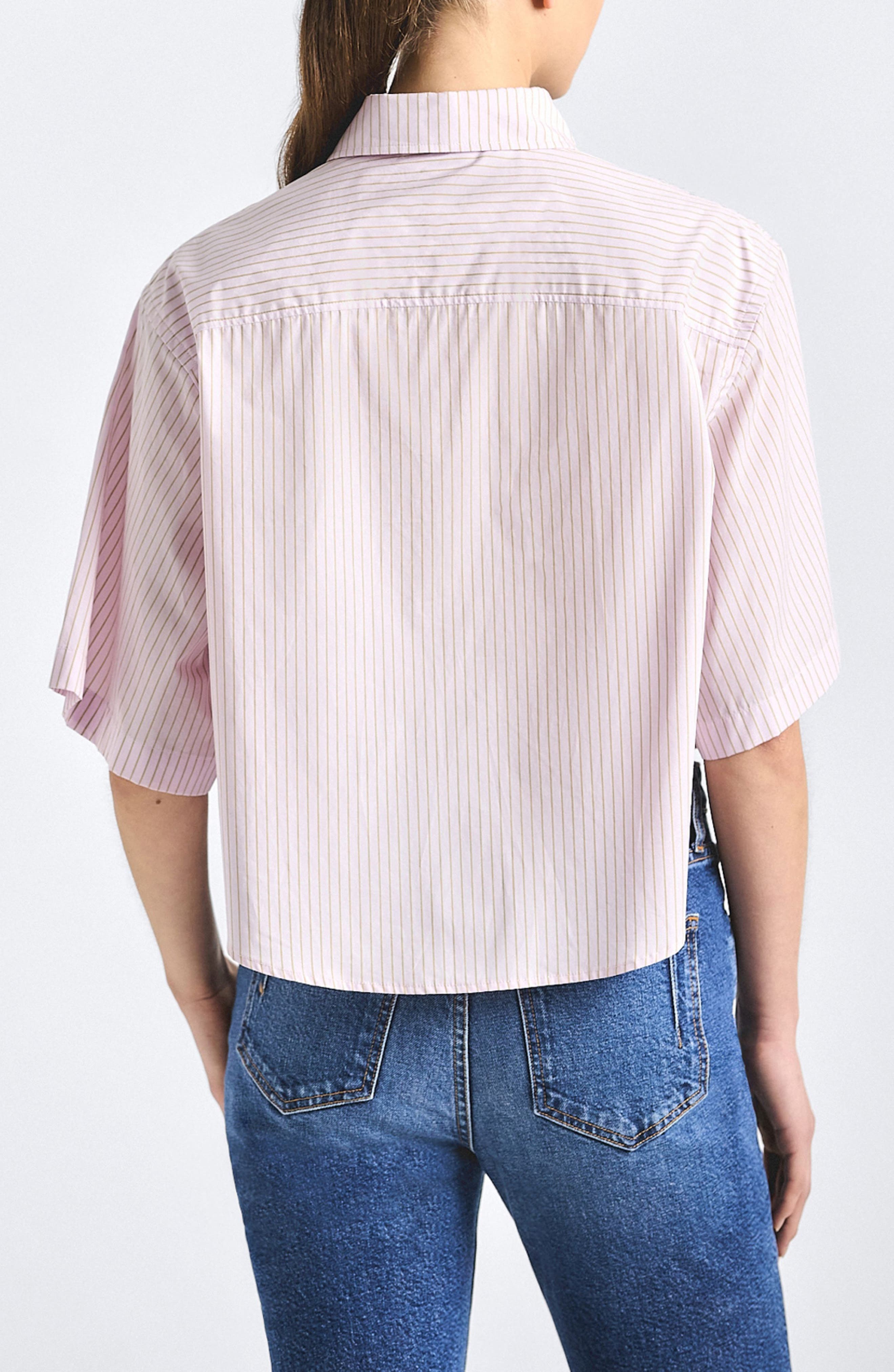 Ember Cropped Button-Up Shirt - image 2