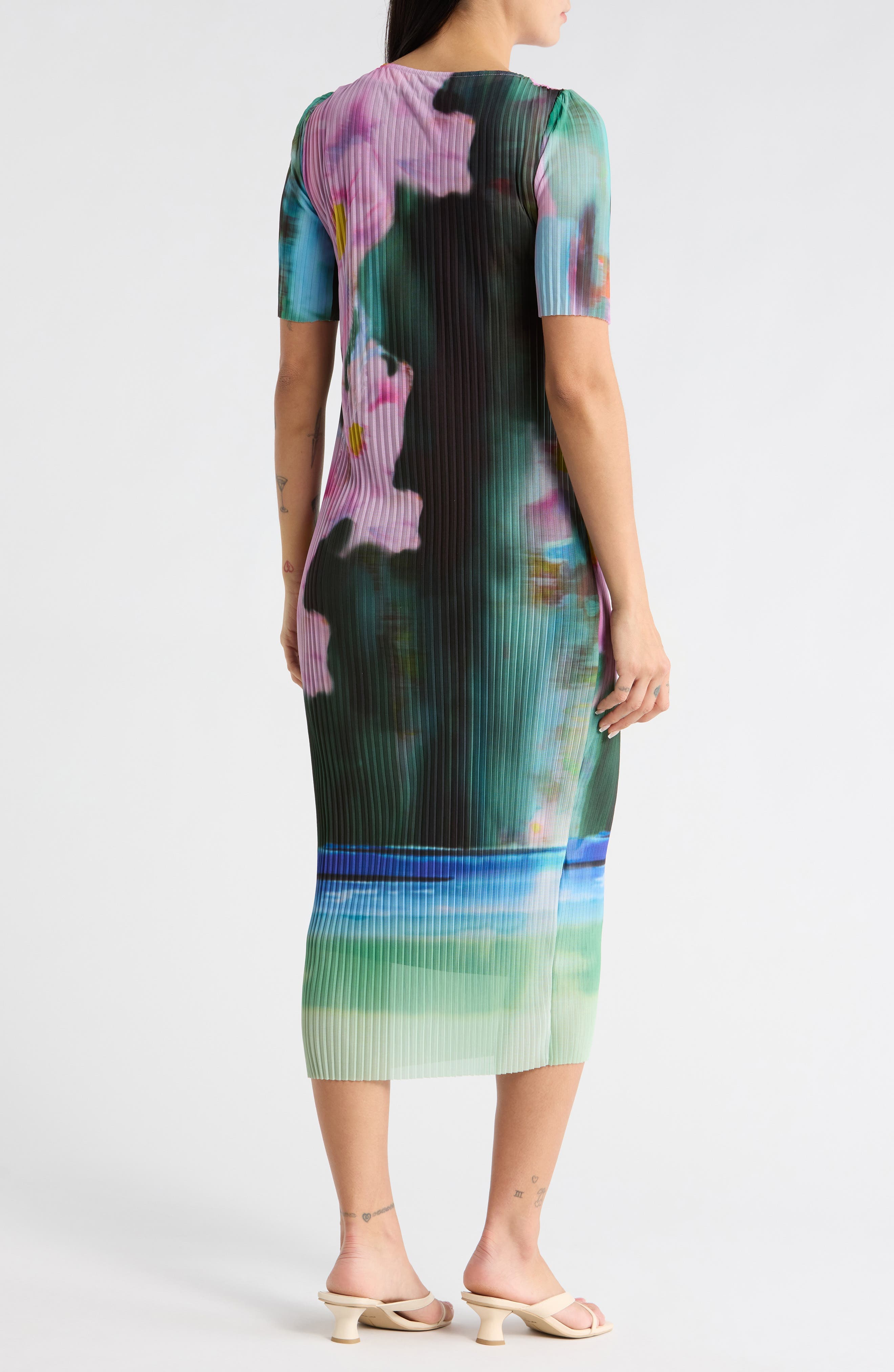 Ribbed Knit Midi Dress - image 2