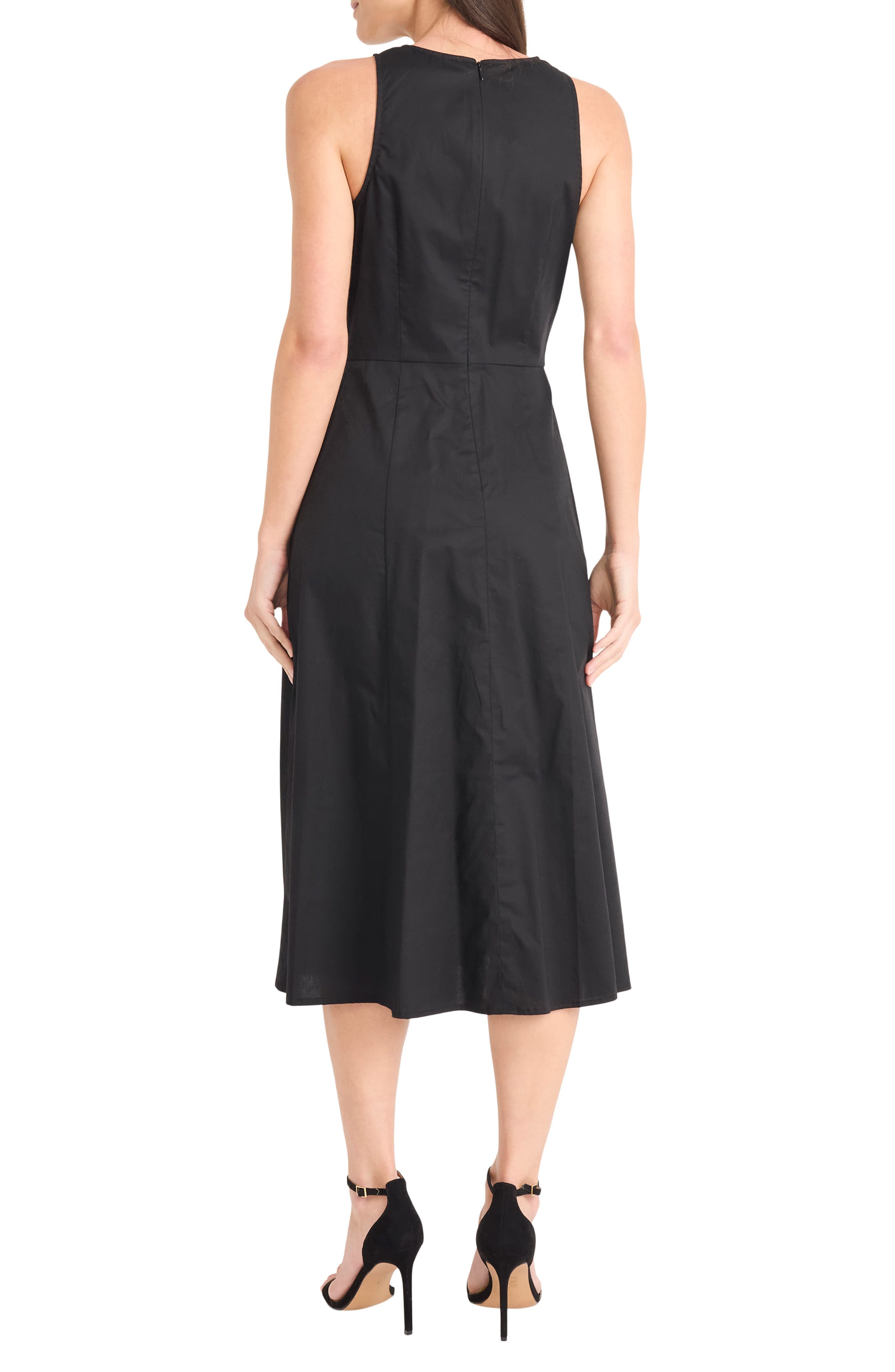 Jewel Neck Gathered Dress - image 2