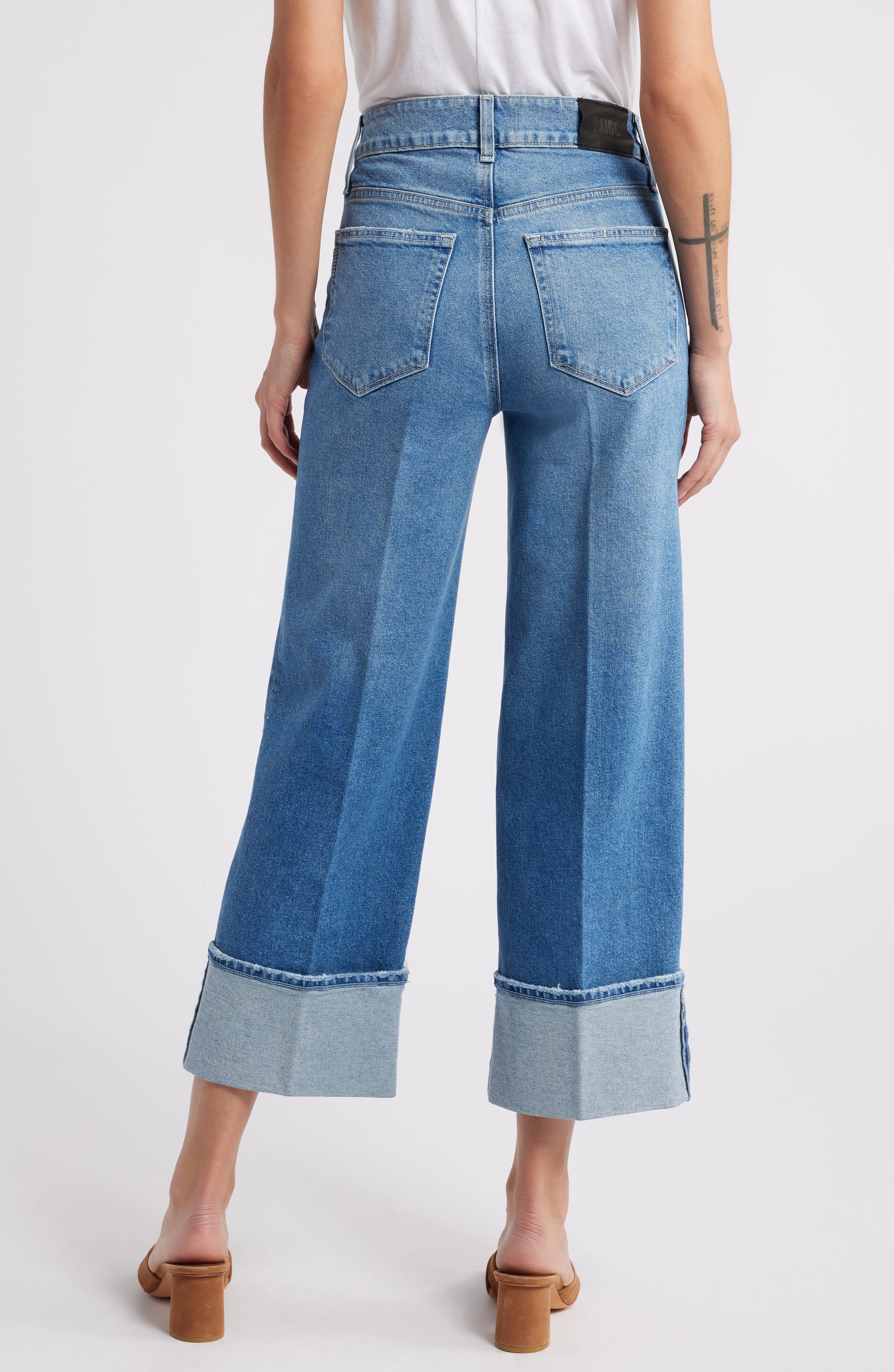 Sasha Cuffed High Waist Ankle Wide Leg Jeans - image 2