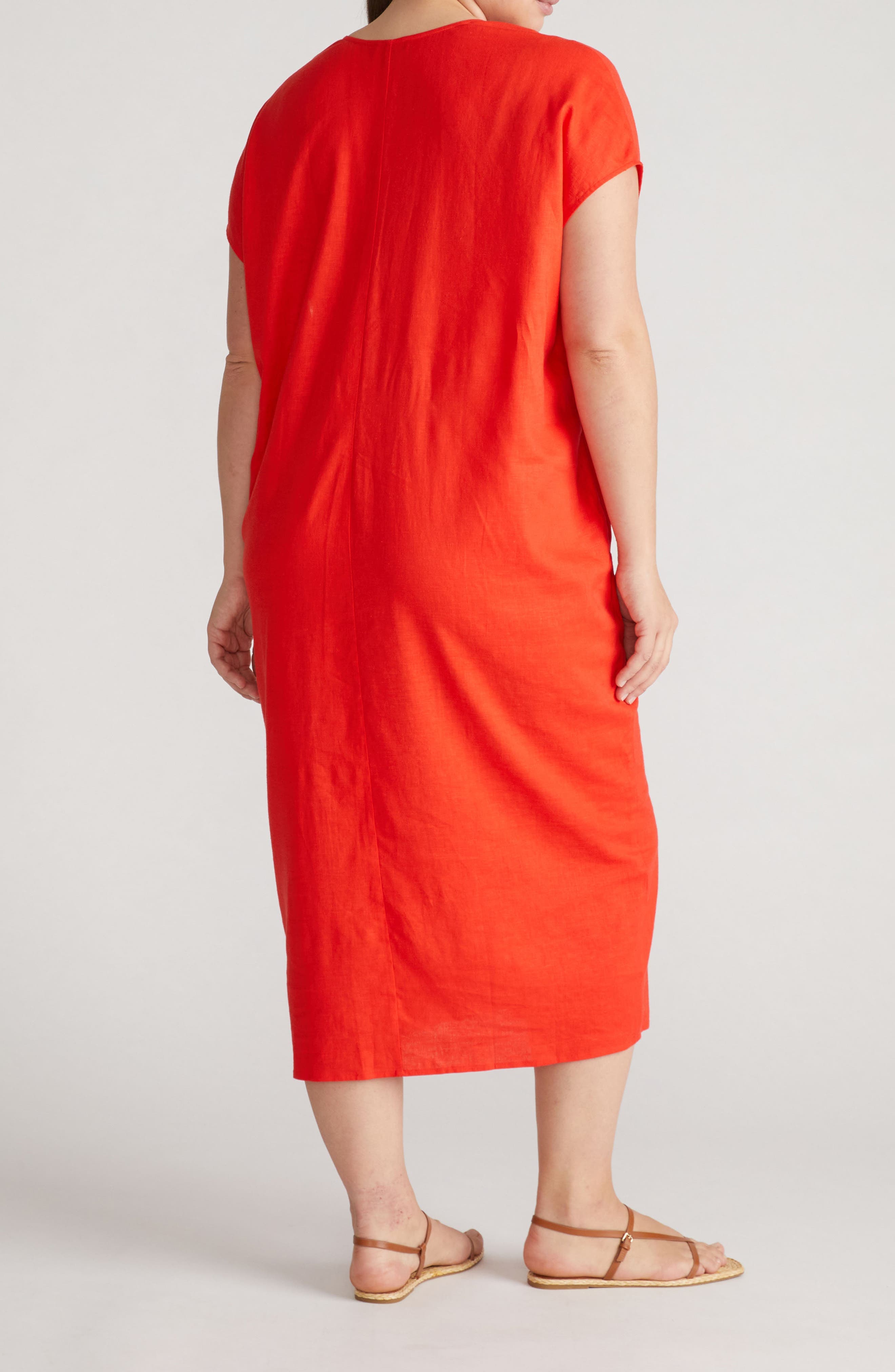 Cabana Linen Blend Caftan Dress - image 4