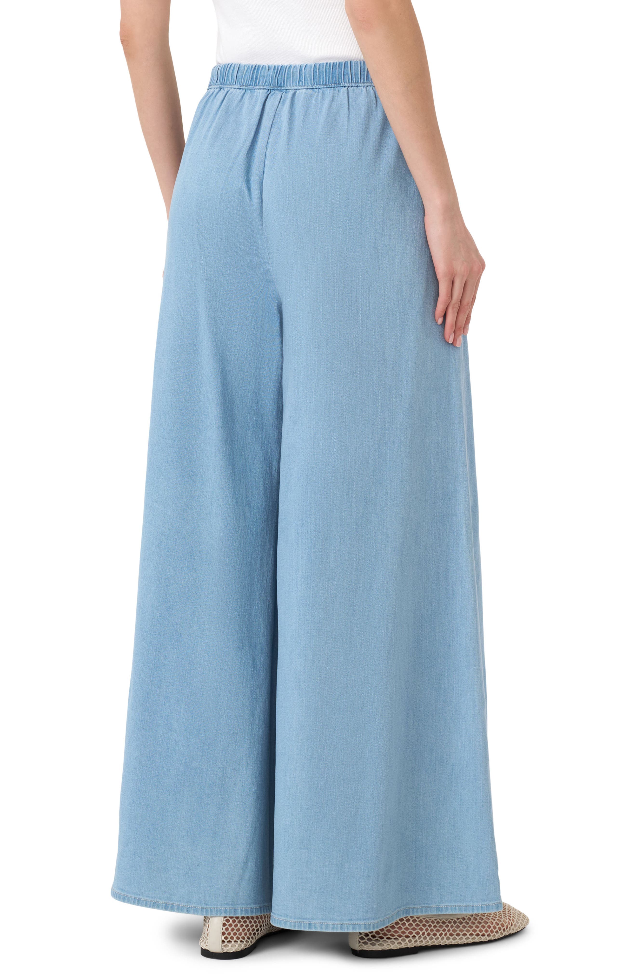 Chambray Wide Leg Beach Pants - image 2