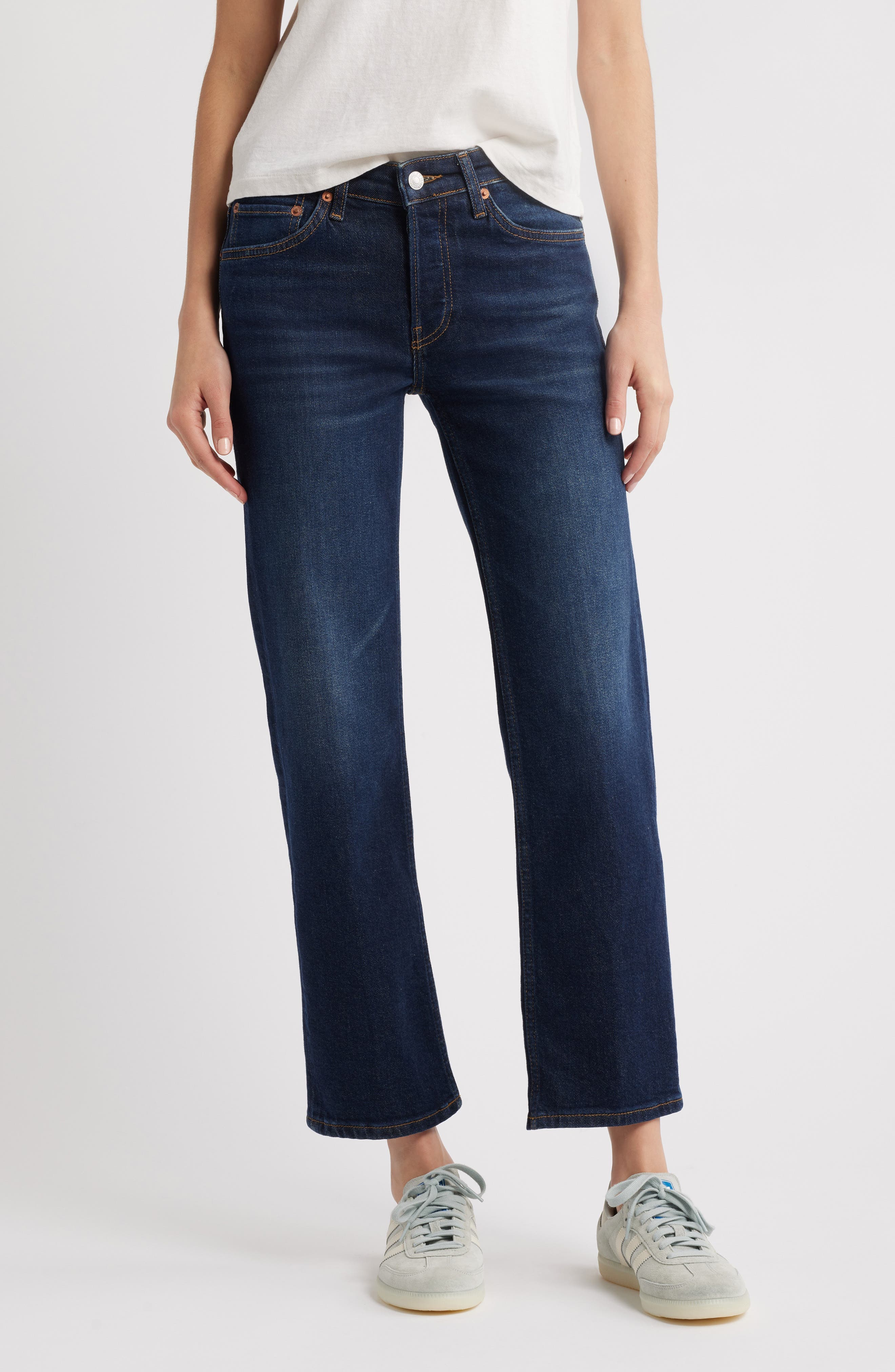 Slim Straight Crop Jeans - image 1