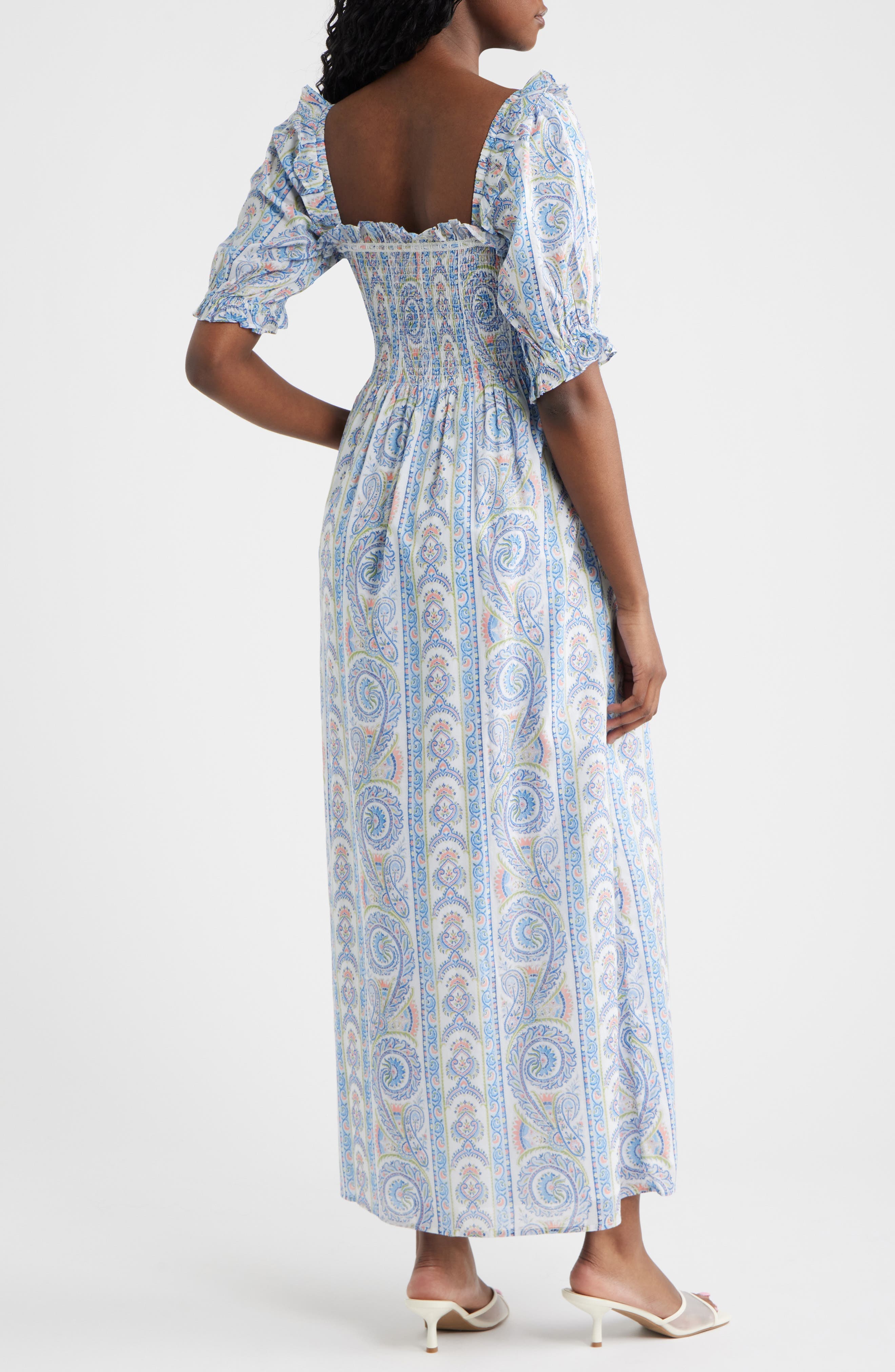 The Scarlett Paisley Nap Midi Dress - image 2