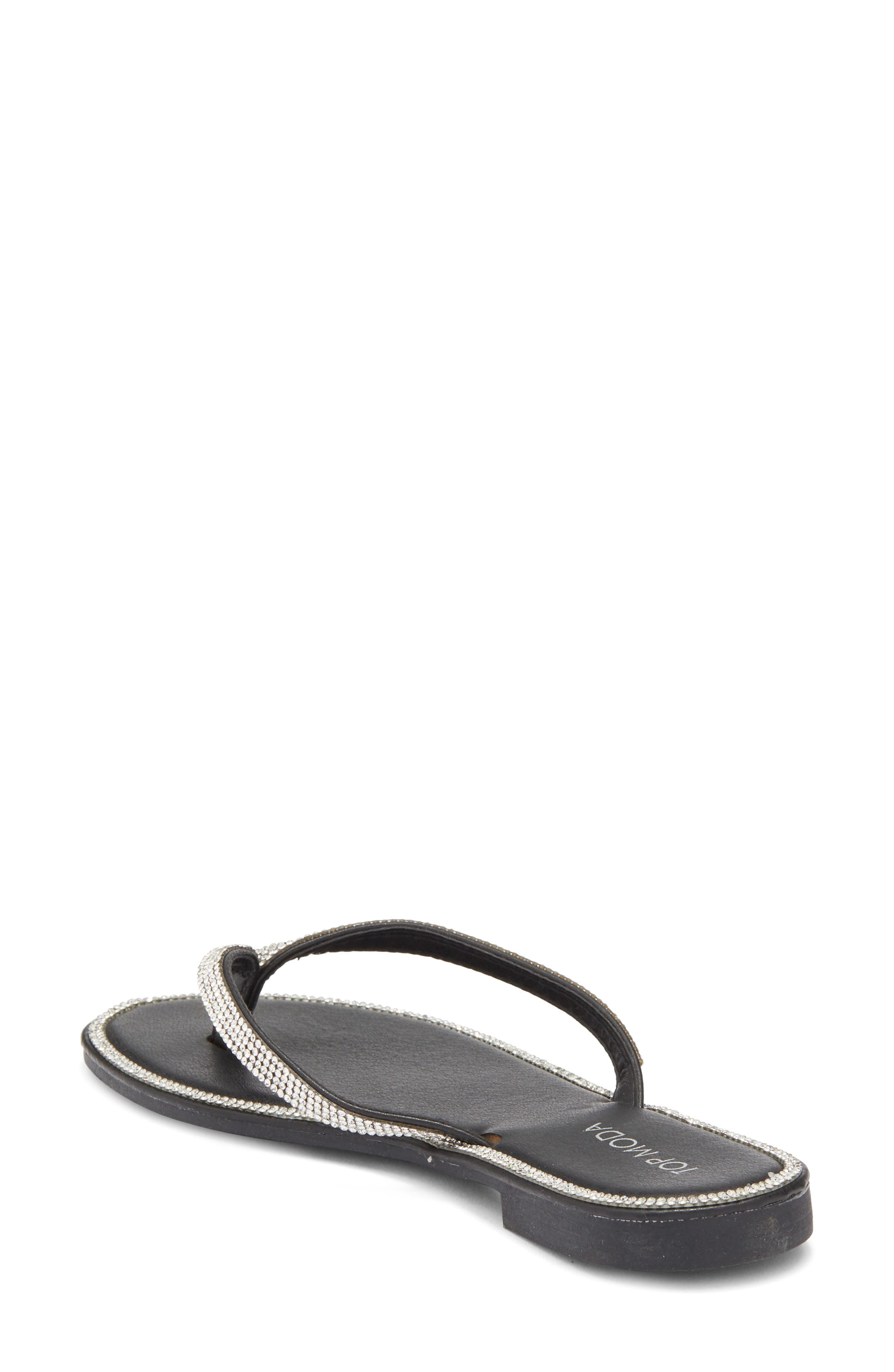 Haiti Rhinestone Embellished Flip Flop - image 2
