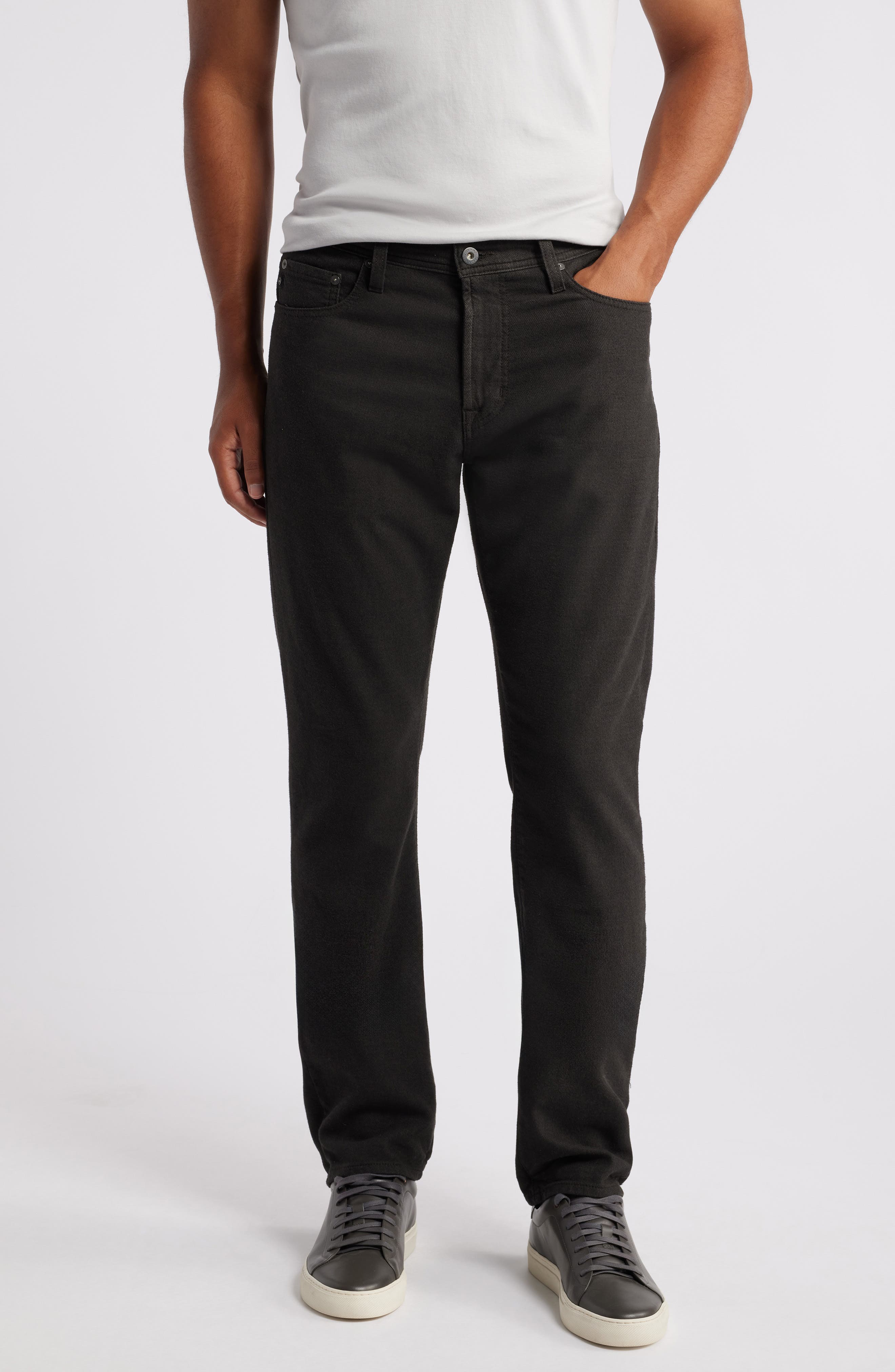 Everett Slim Straight Leg Brushed Cotton Twill Pants - image 1