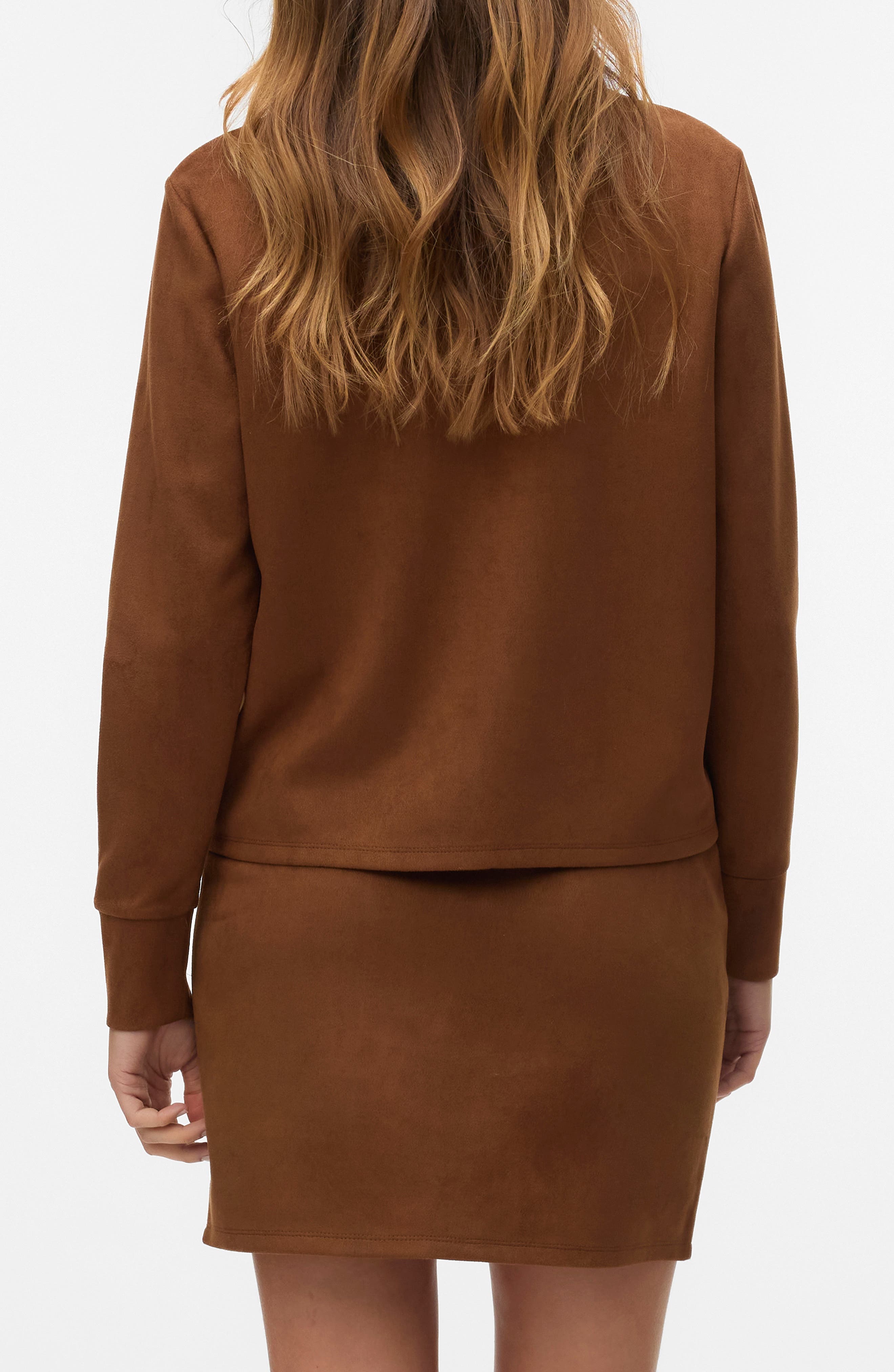 Kreta Faux Suede Button-Up Shirt - image 2