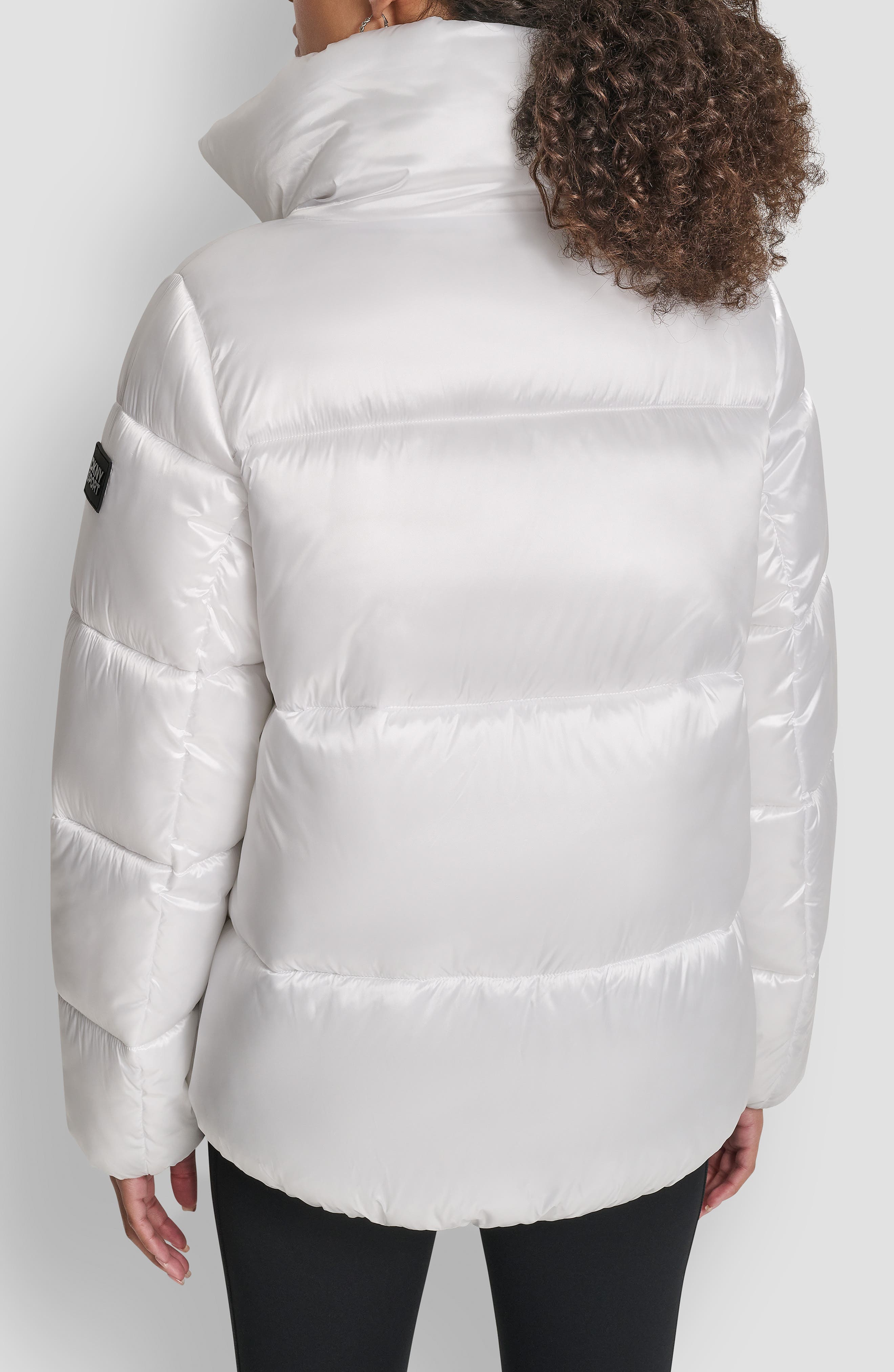 Oversize Collar Quilted Puffer Jacket - image 2