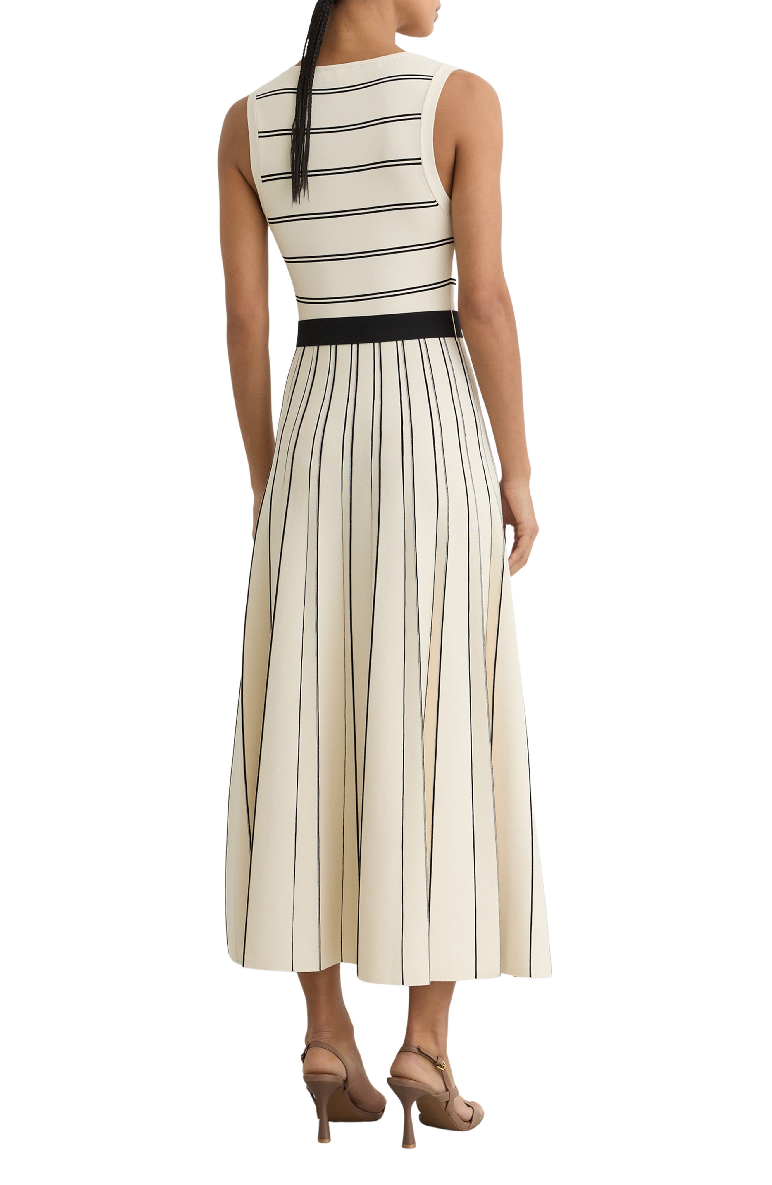 Mallory Sleeveless Stripe Knit Midi Dress - image 2