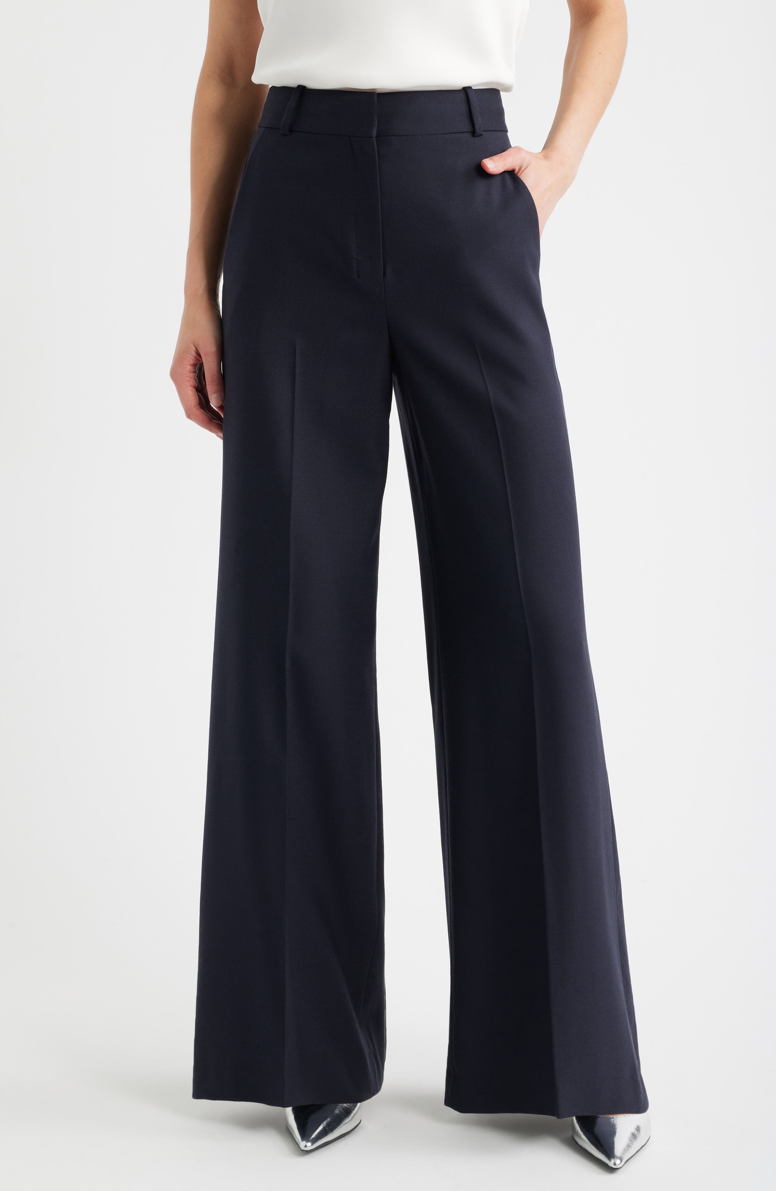 High Waist Flare Leg Pants - image 1