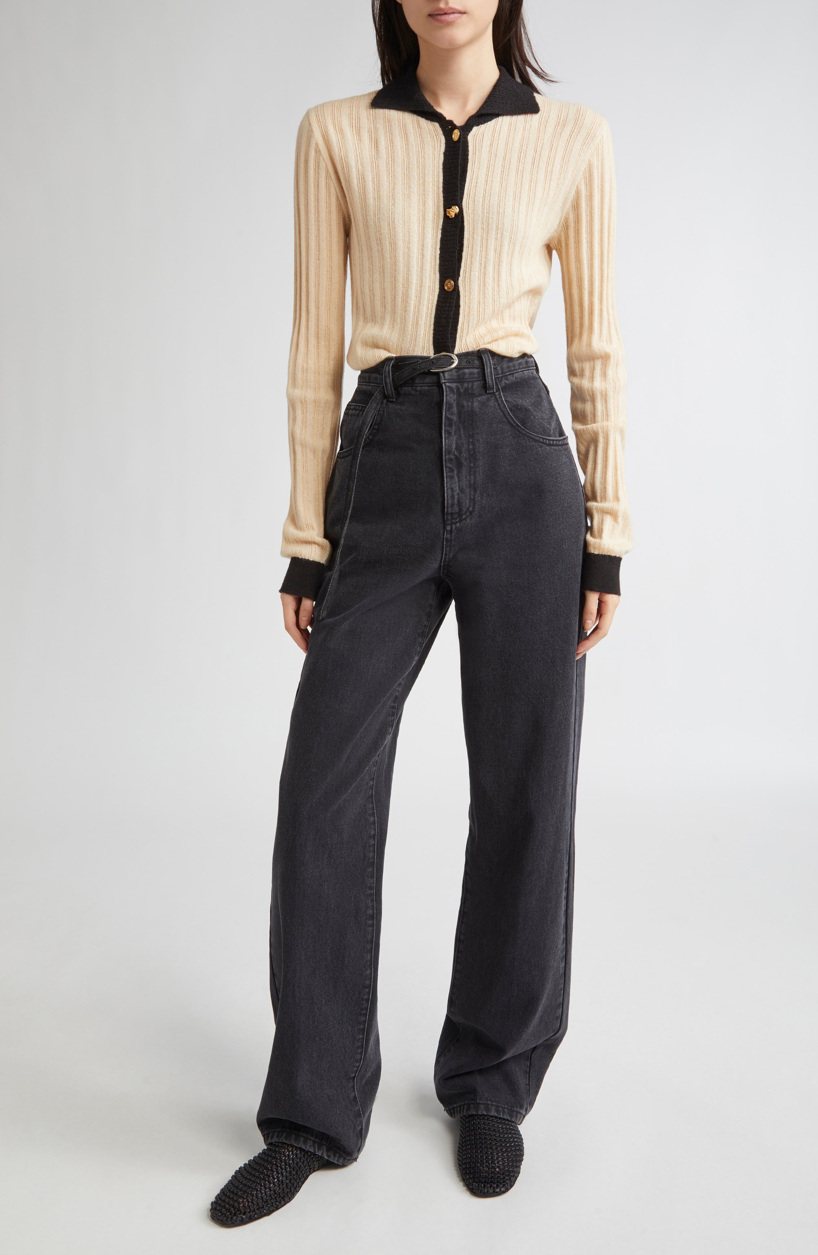 Spread Collar Cardigan - image 2