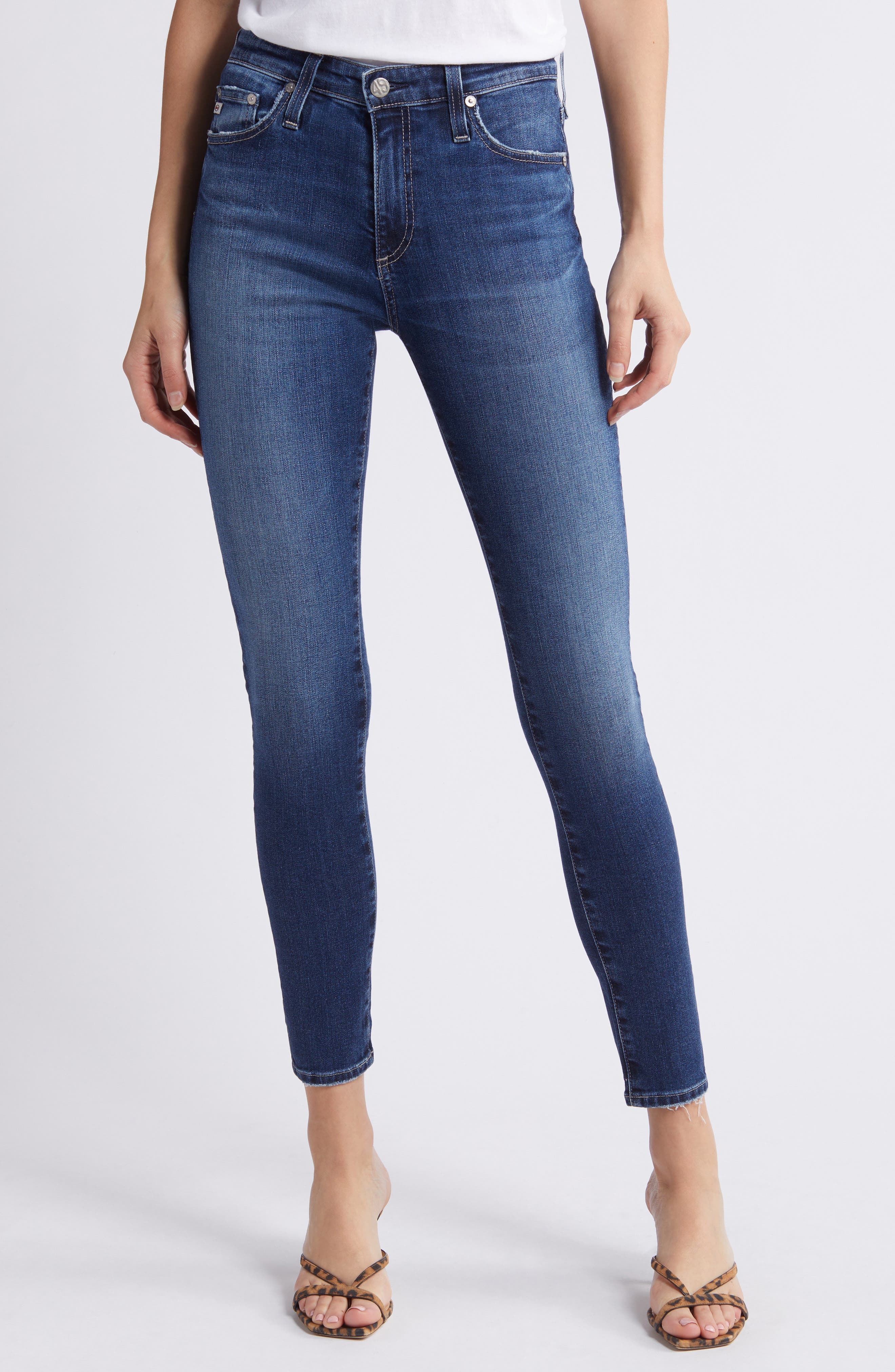 Farrah High Waist Ankle Skinny Jeans - image 1