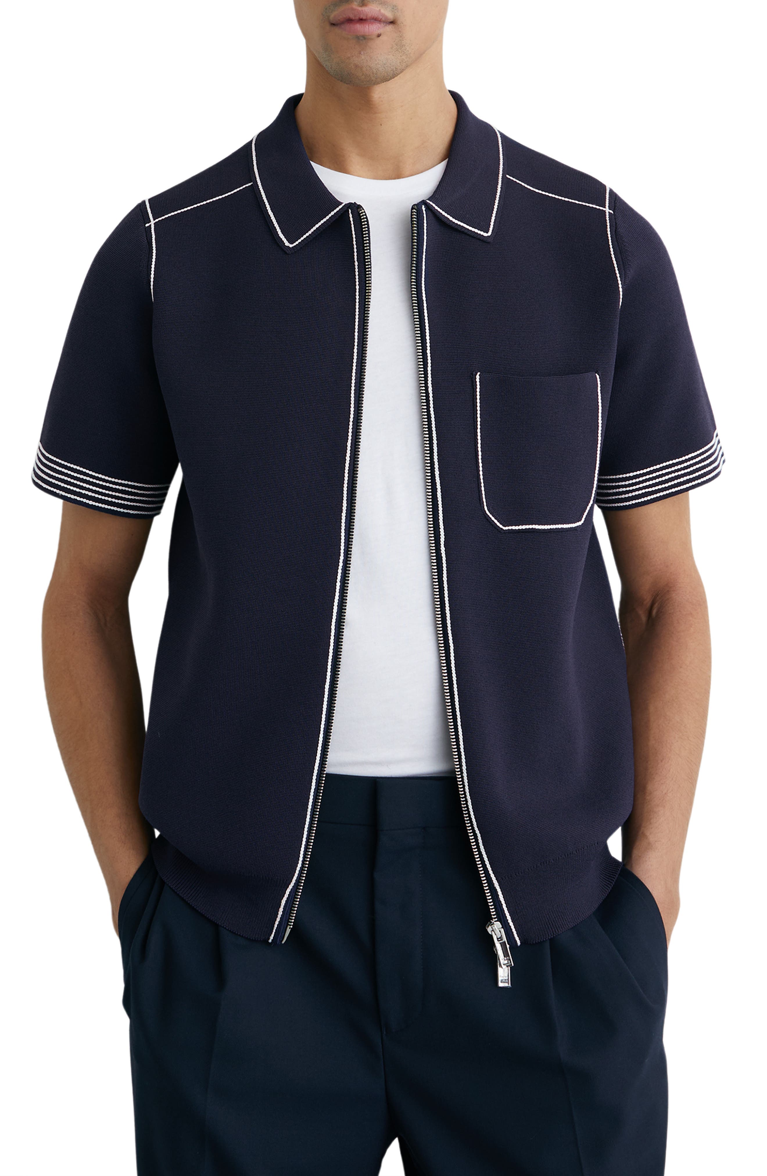 Blake Piped Zip Shirt - image 1