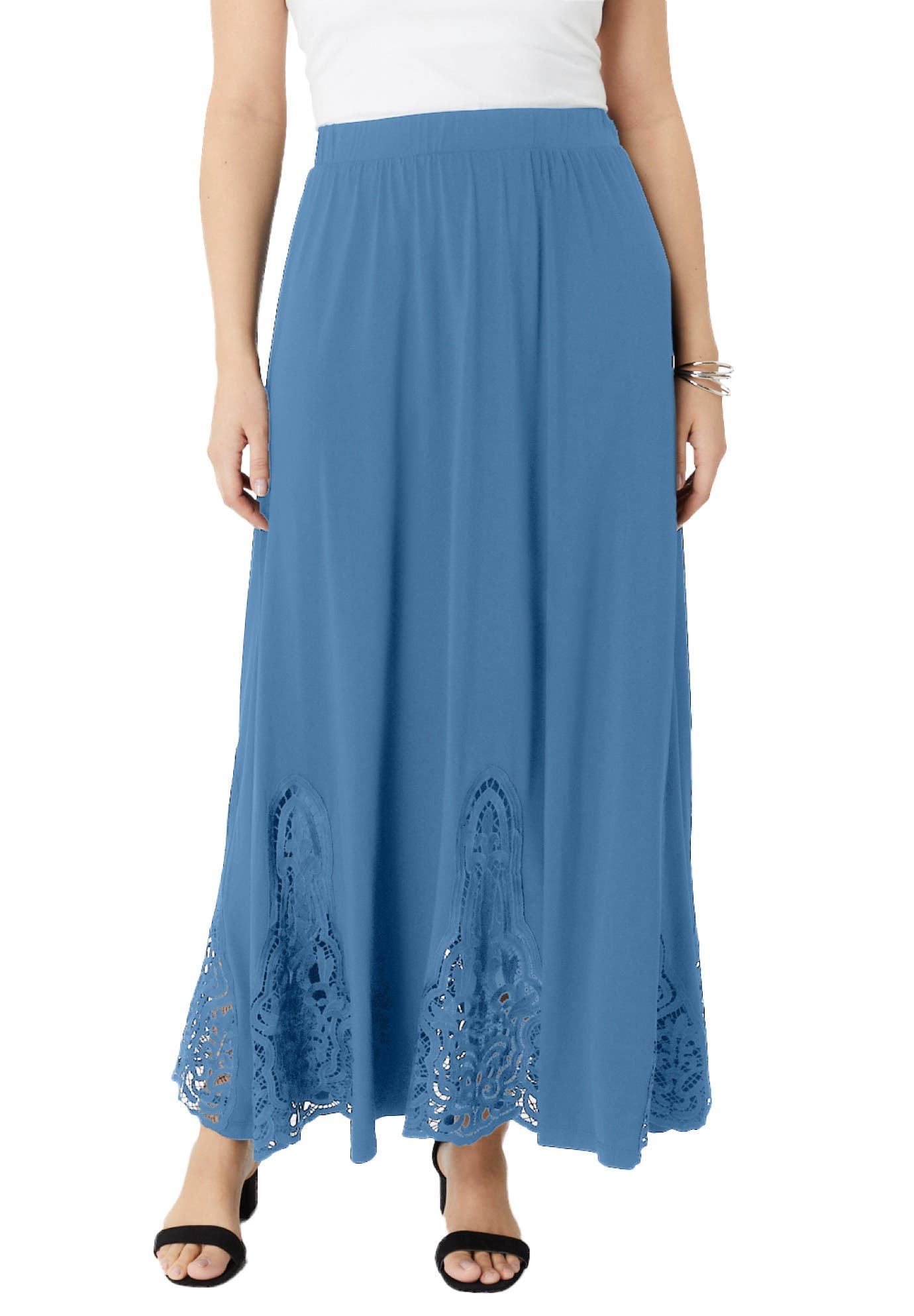 Ultrasmooth Fabric Lace Maxi Skirt - image 3